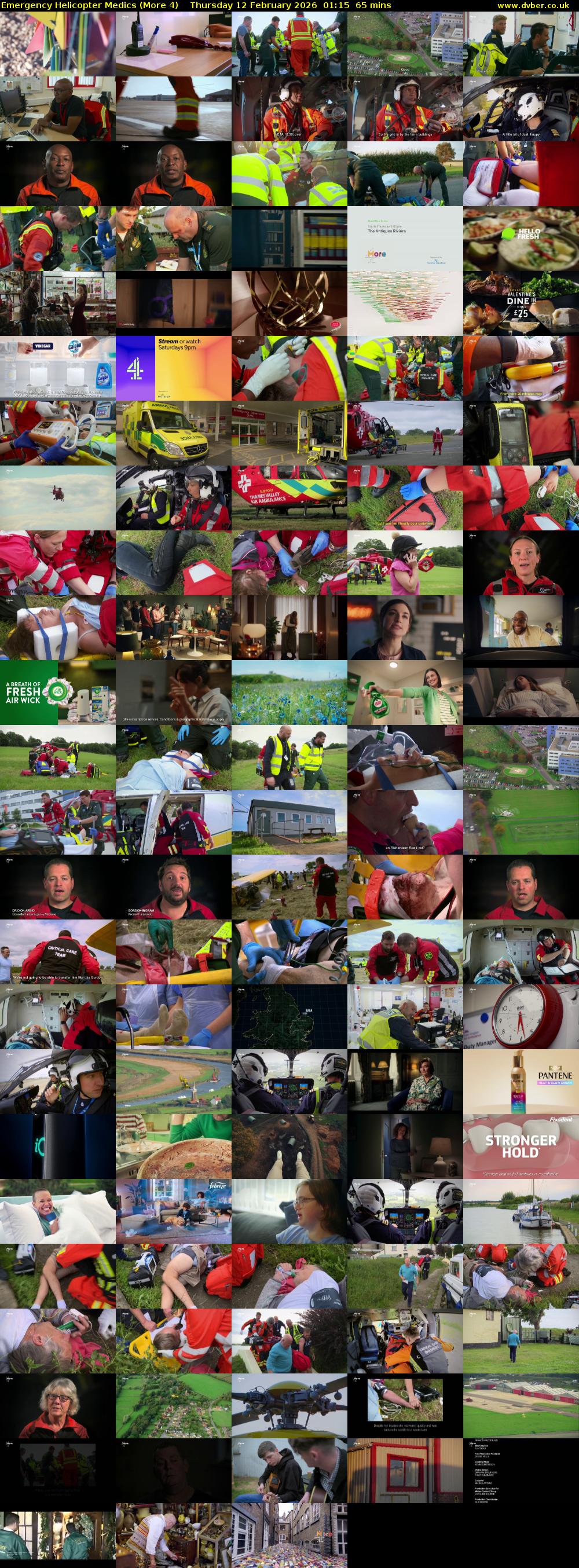 Emergency Helicopter Medics (More 4) Thursday 12 February 2026 01:15 - 02:20