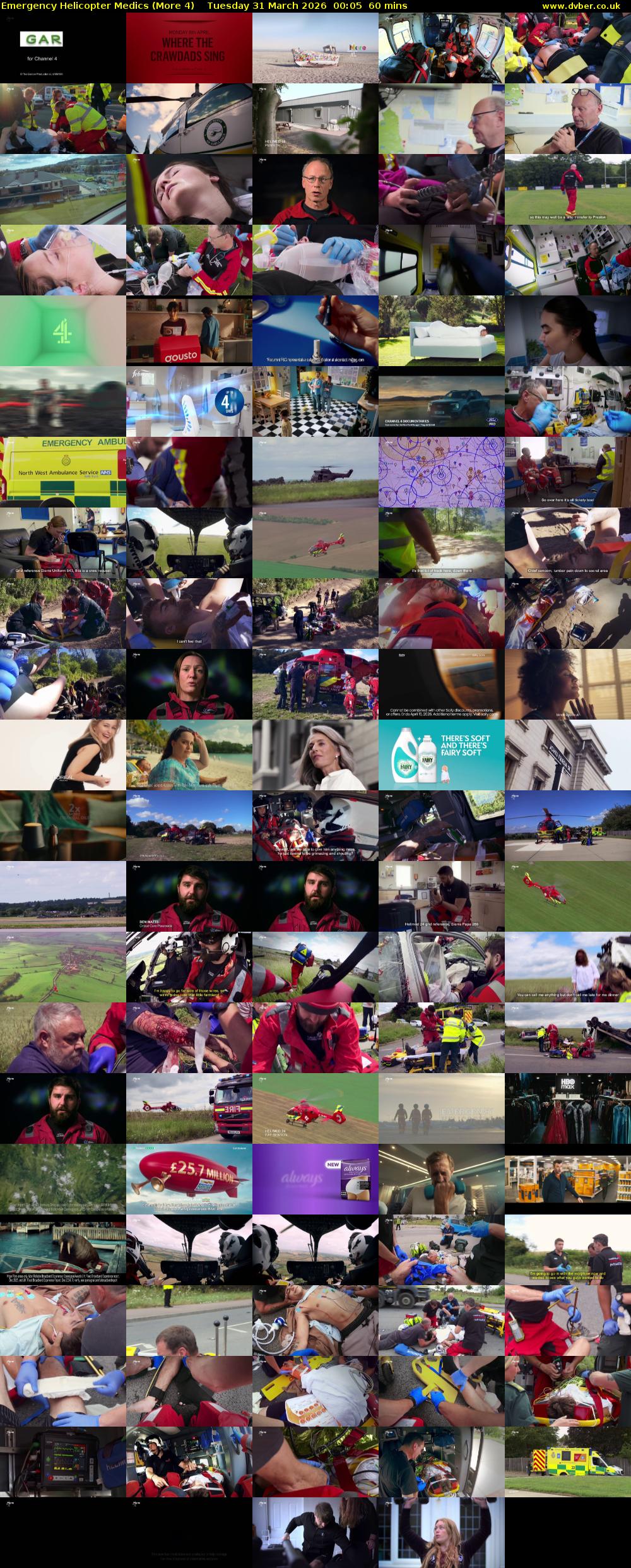 Emergency Helicopter Medics (More 4) Tuesday 31 March 2026 00:05 - 01:05