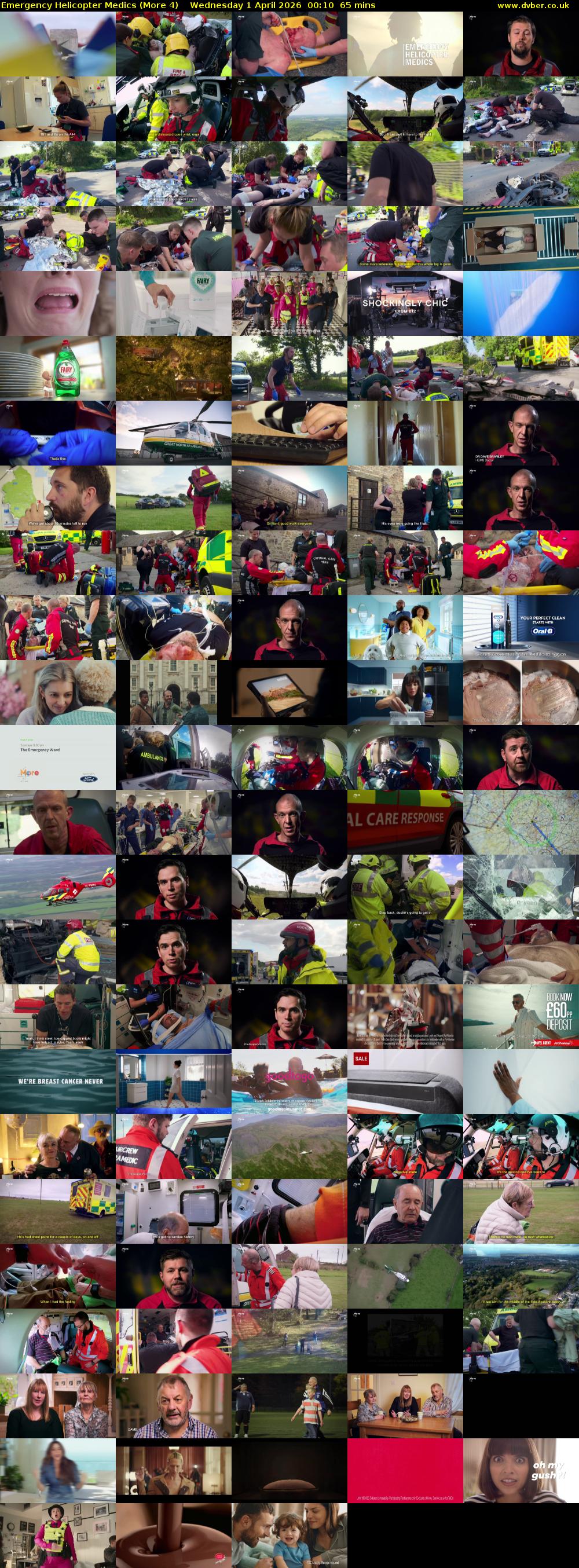 Emergency Helicopter Medics (More 4) Wednesday 1 April 2026 00:10 - 01:15
