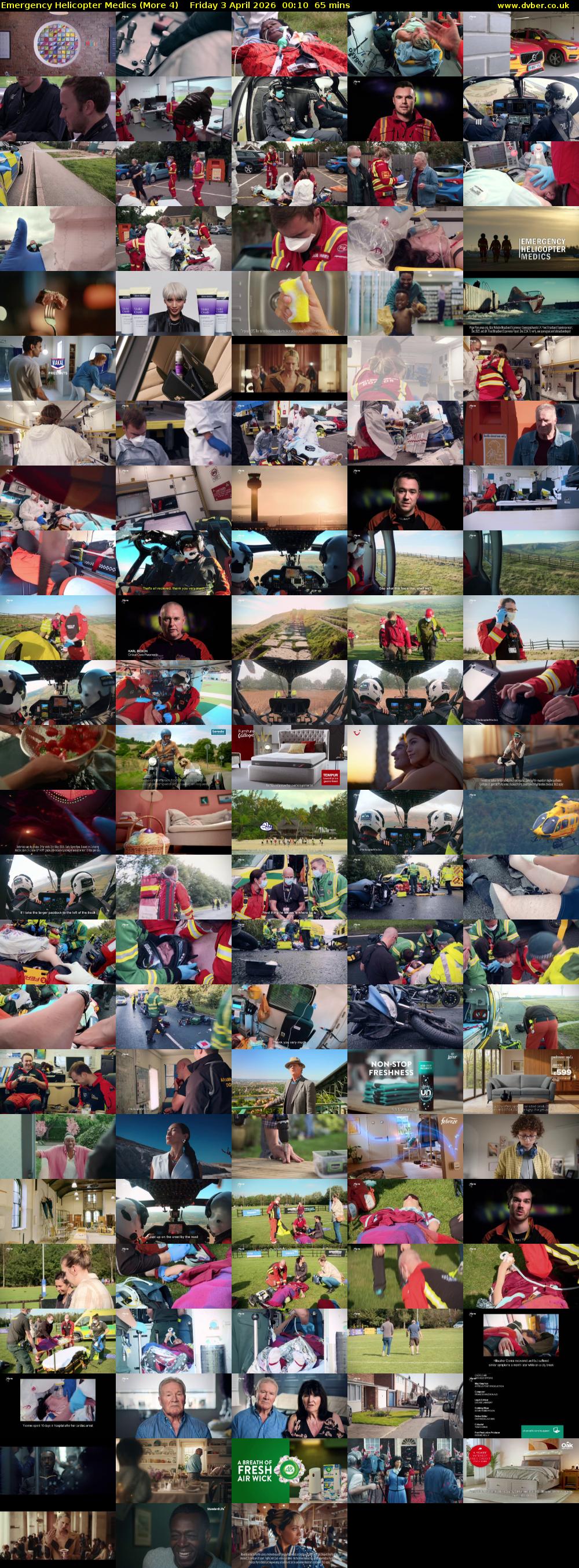 Emergency Helicopter Medics (More 4) Friday 3 April 2026 00:10 - 01:15