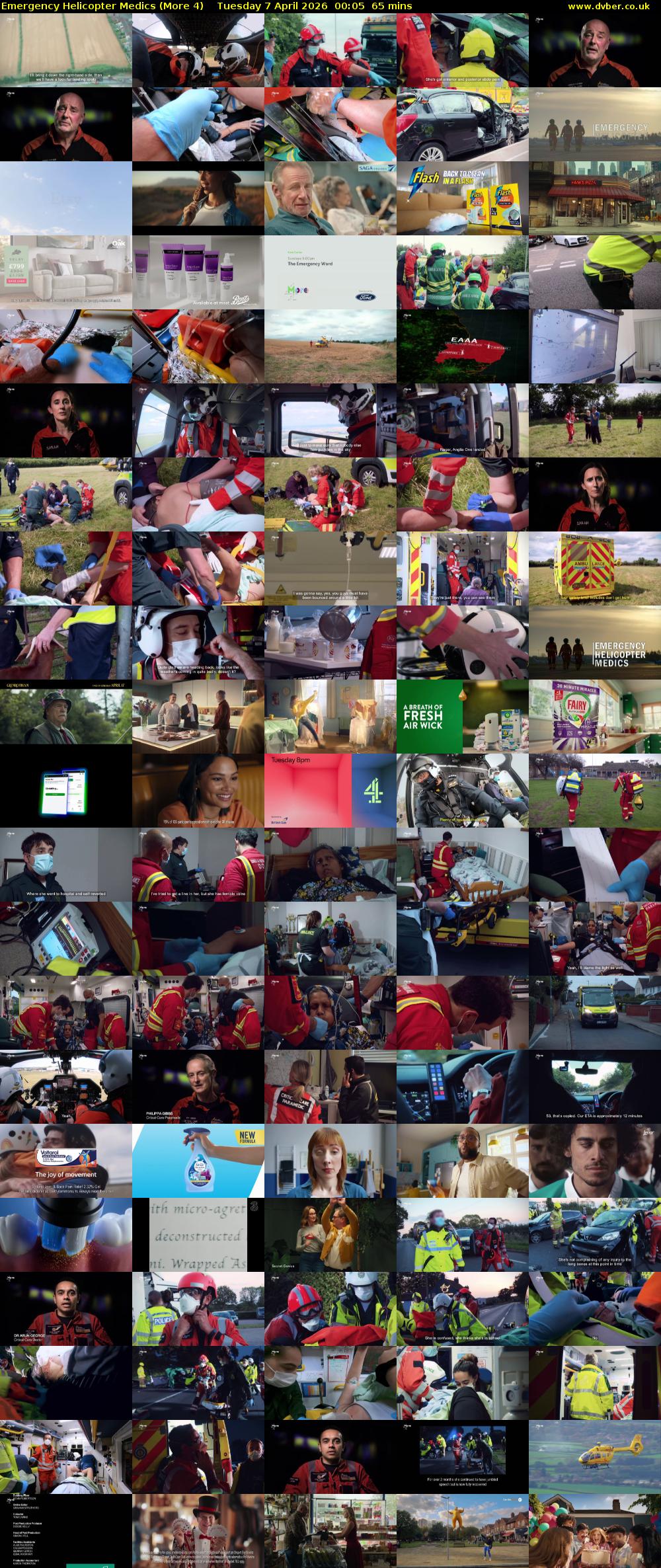 Emergency Helicopter Medics (More 4) Tuesday 7 April 2026 00:05 - 01:10