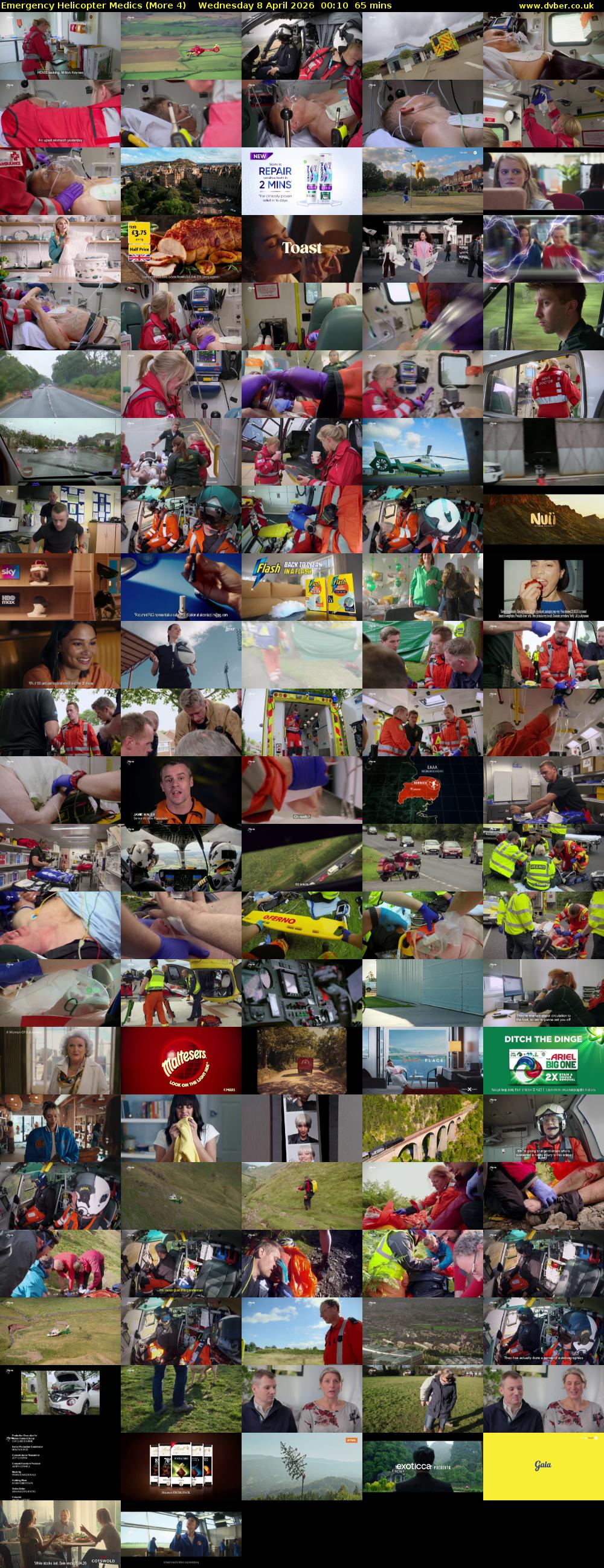Emergency Helicopter Medics (More 4) Wednesday 8 April 2026 00:10 - 01:15