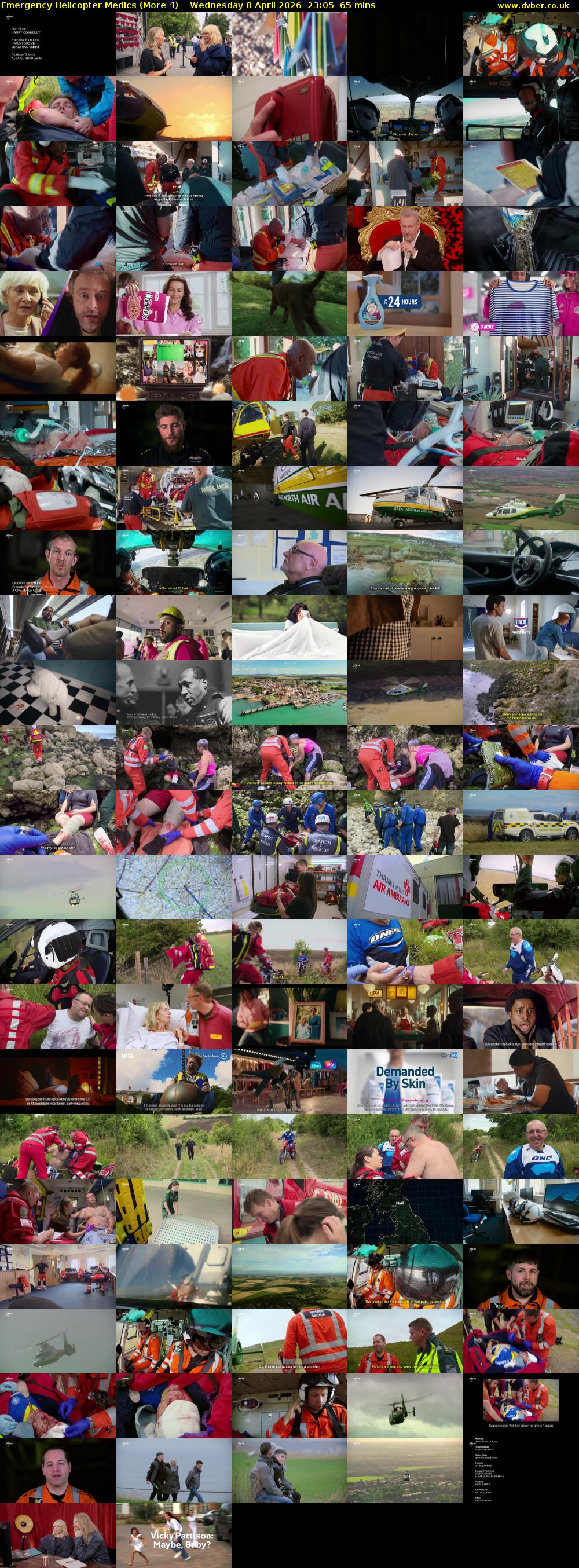 Emergency Helicopter Medics (More 4) Wednesday 8 April 2026 23:05 - 00:10