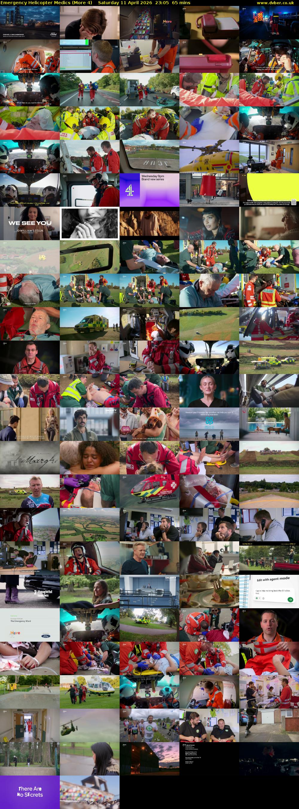 Emergency Helicopter Medics (More 4) Saturday 11 April 2026 23:05 - 00:10