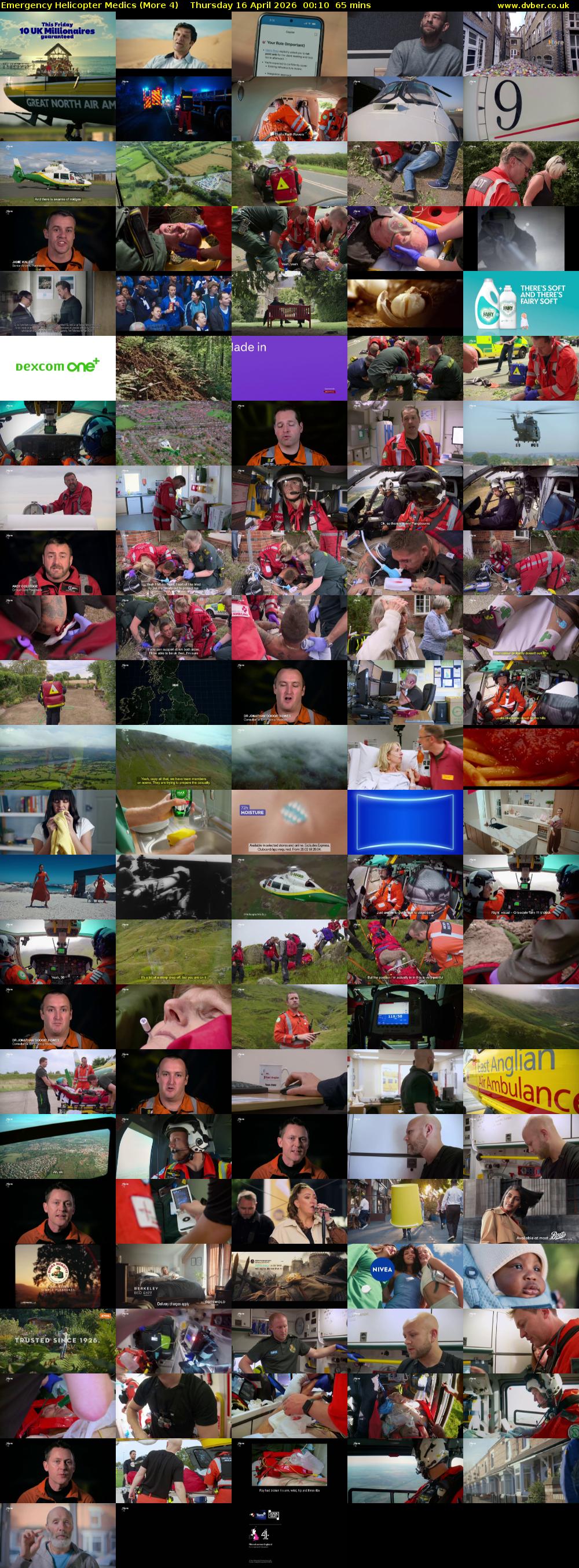 Emergency Helicopter Medics (More 4) Thursday 16 April 2026 00:10 - 01:15