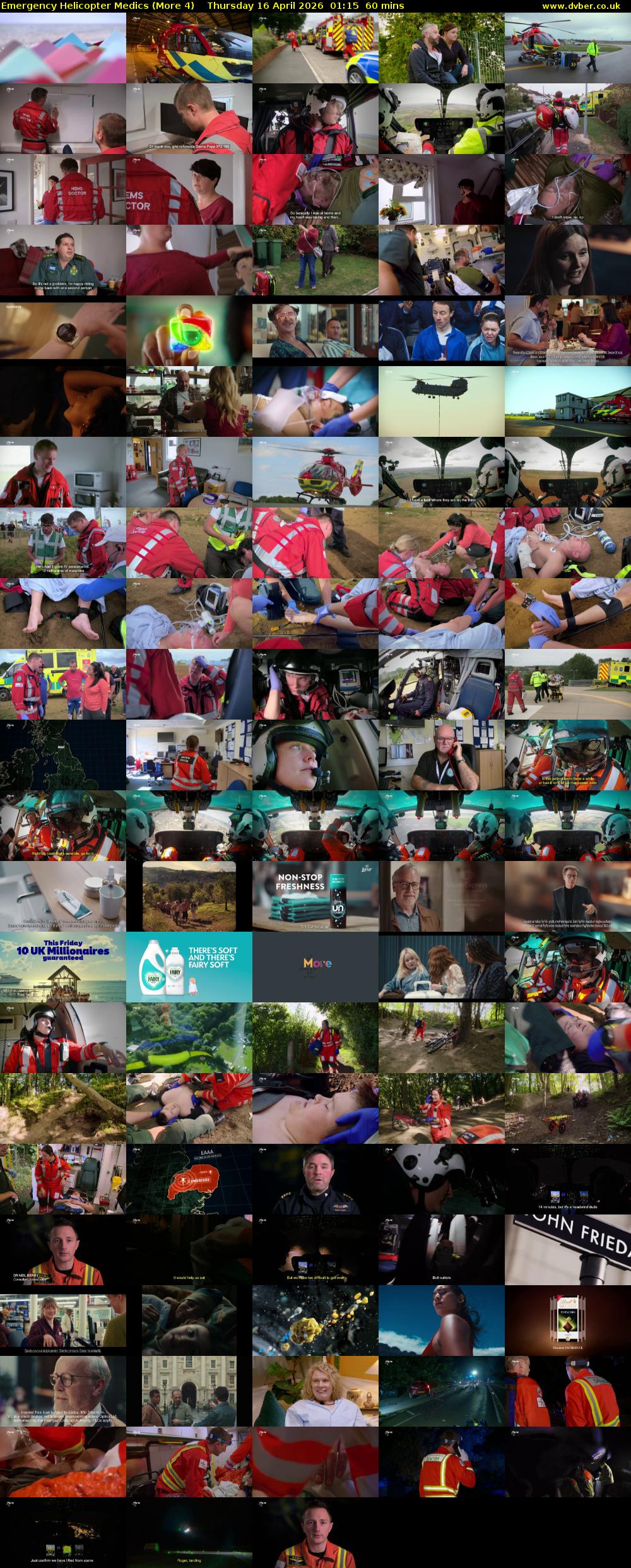 Emergency Helicopter Medics (More 4) Thursday 16 April 2026 01:15 - 02:15