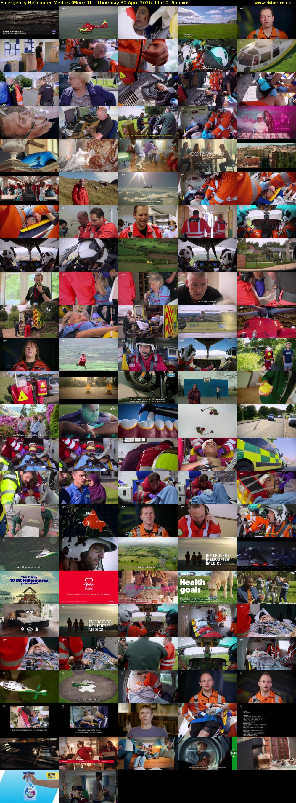 Emergency Helicopter Medics (More 4) Thursday 30 April 2026 00:10 - 01:15