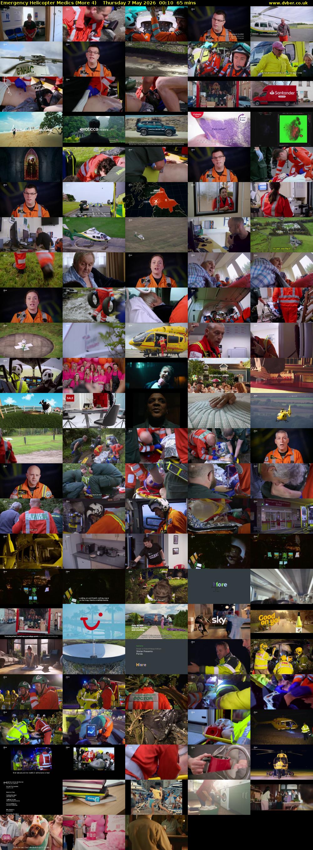 Emergency Helicopter Medics (More 4) Thursday 7 May 2026 00:10 - 01:15