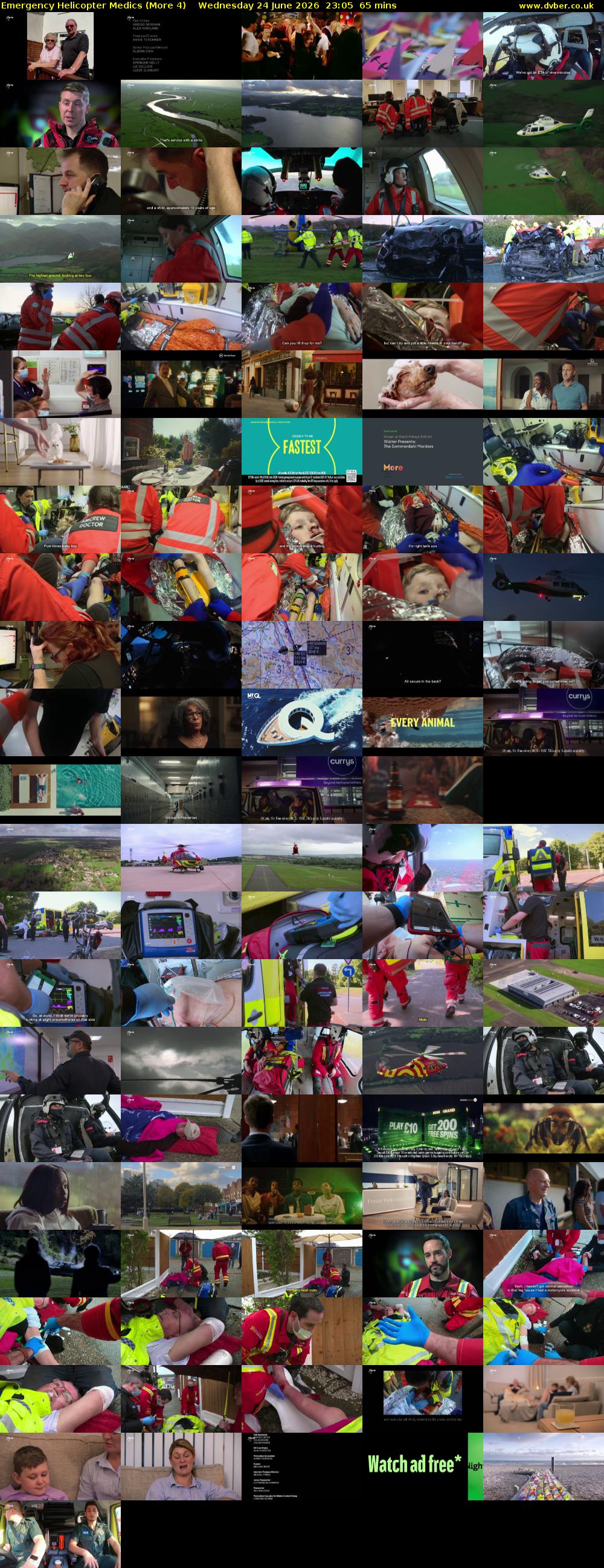 Emergency Helicopter Medics (More 4) Wednesday 24 June 2026 23:05 - 00:10
