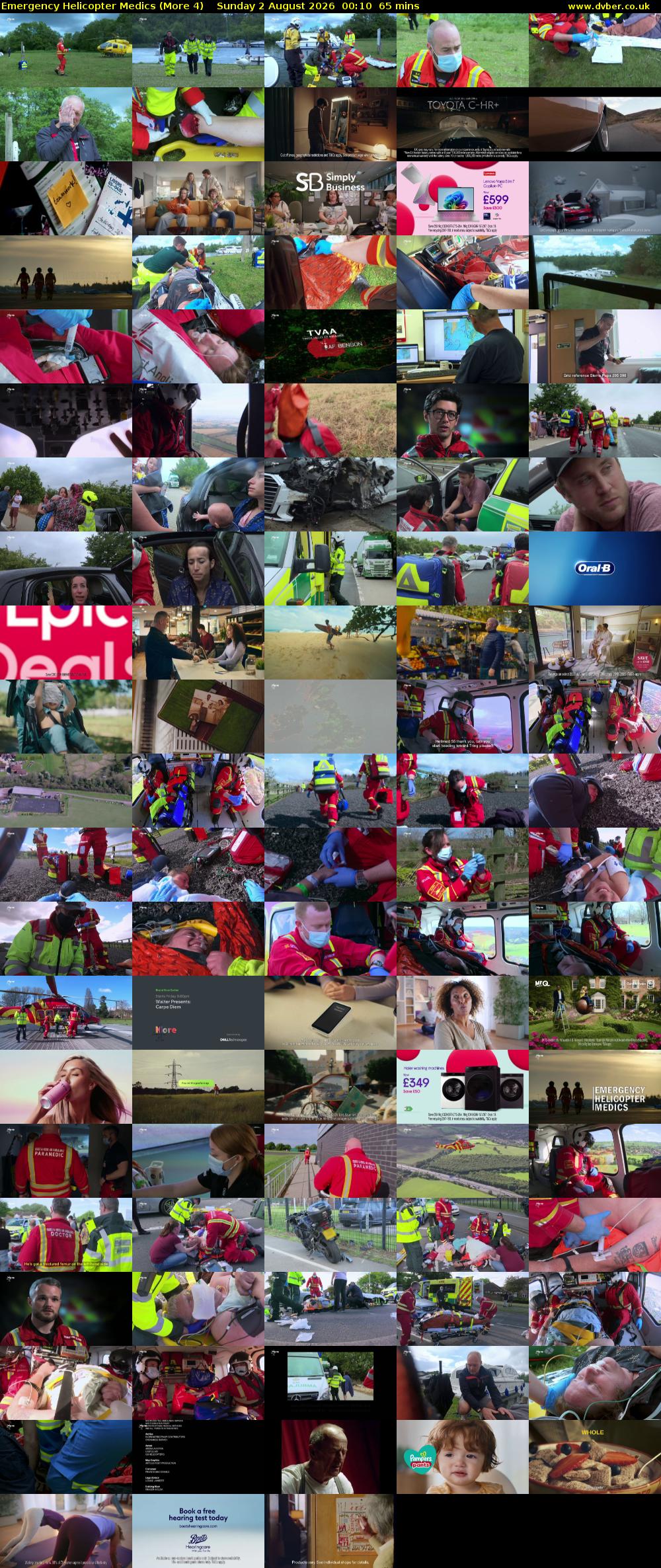 Emergency Helicopter Medics (More 4) Sunday 2 August 2026 00:10 - 01:15
