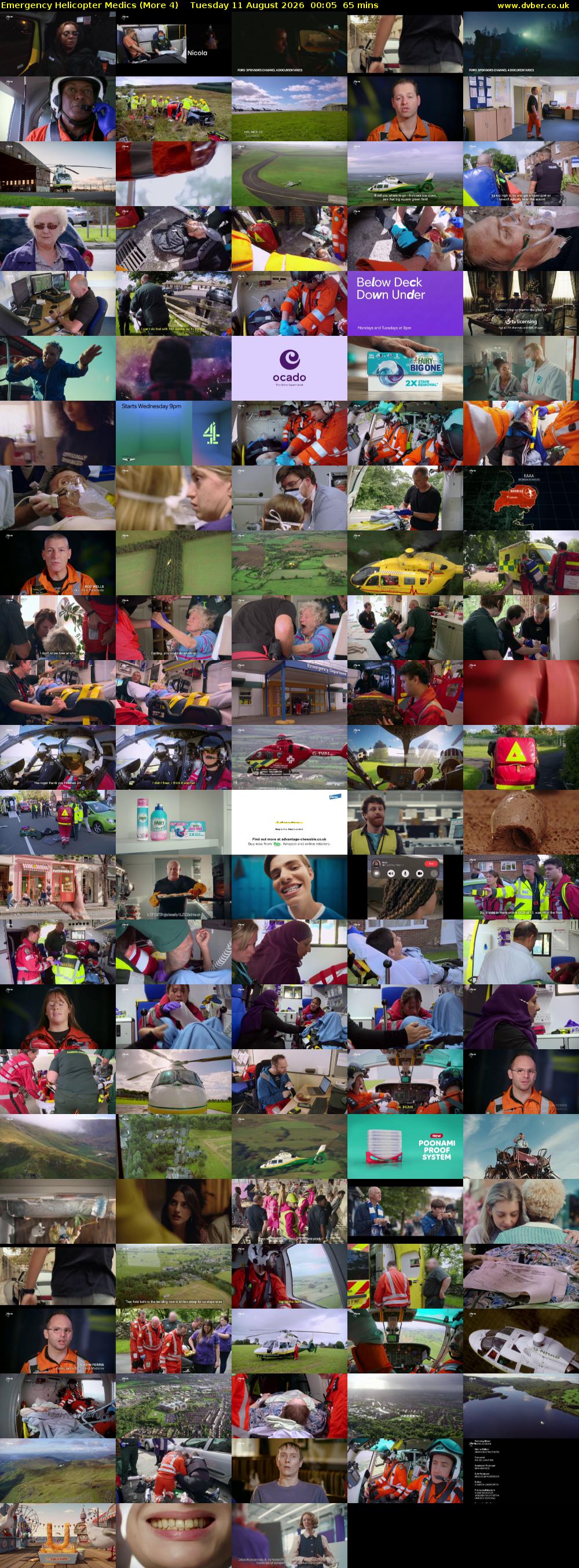 Emergency Helicopter Medics (More 4) Tuesday 11 August 2026 00:05 - 01:10