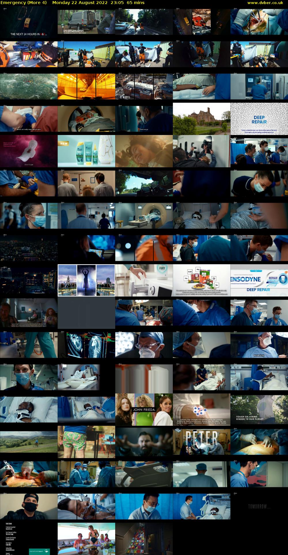 Emergency (More 4) Monday 22 August 2022 23:05 - 00:10