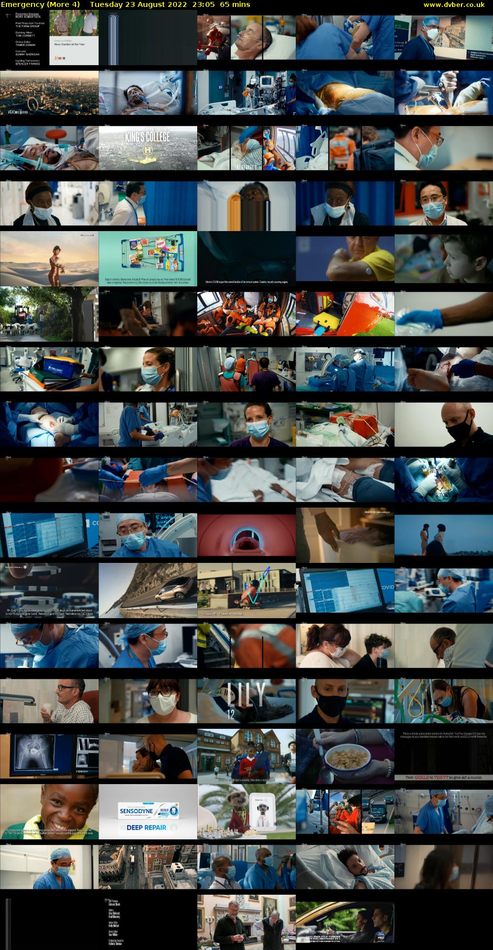 Emergency (More 4) Tuesday 23 August 2022 23:05 - 00:10