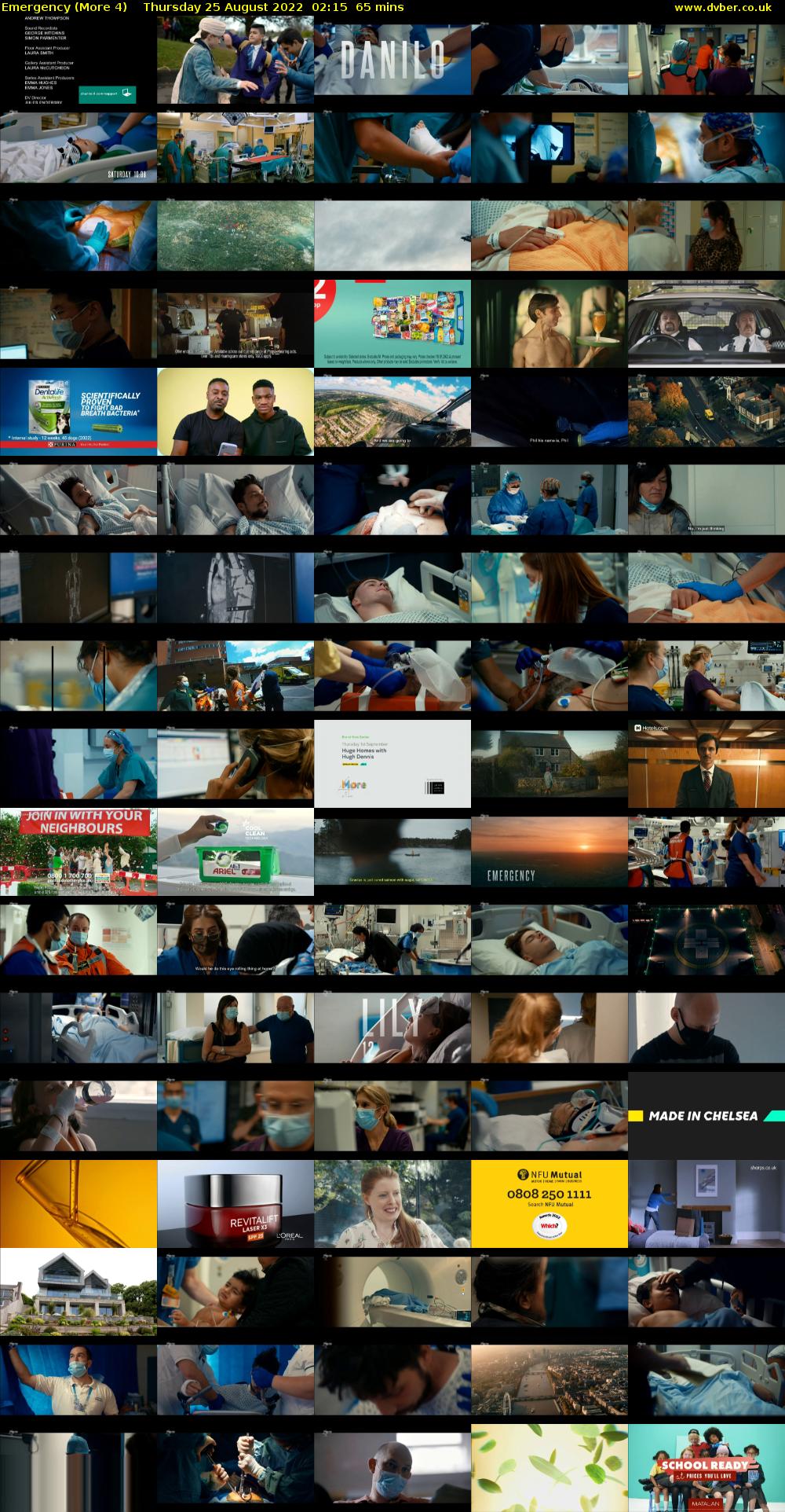 Emergency (More 4) Thursday 25 August 2022 02:15 - 03:20