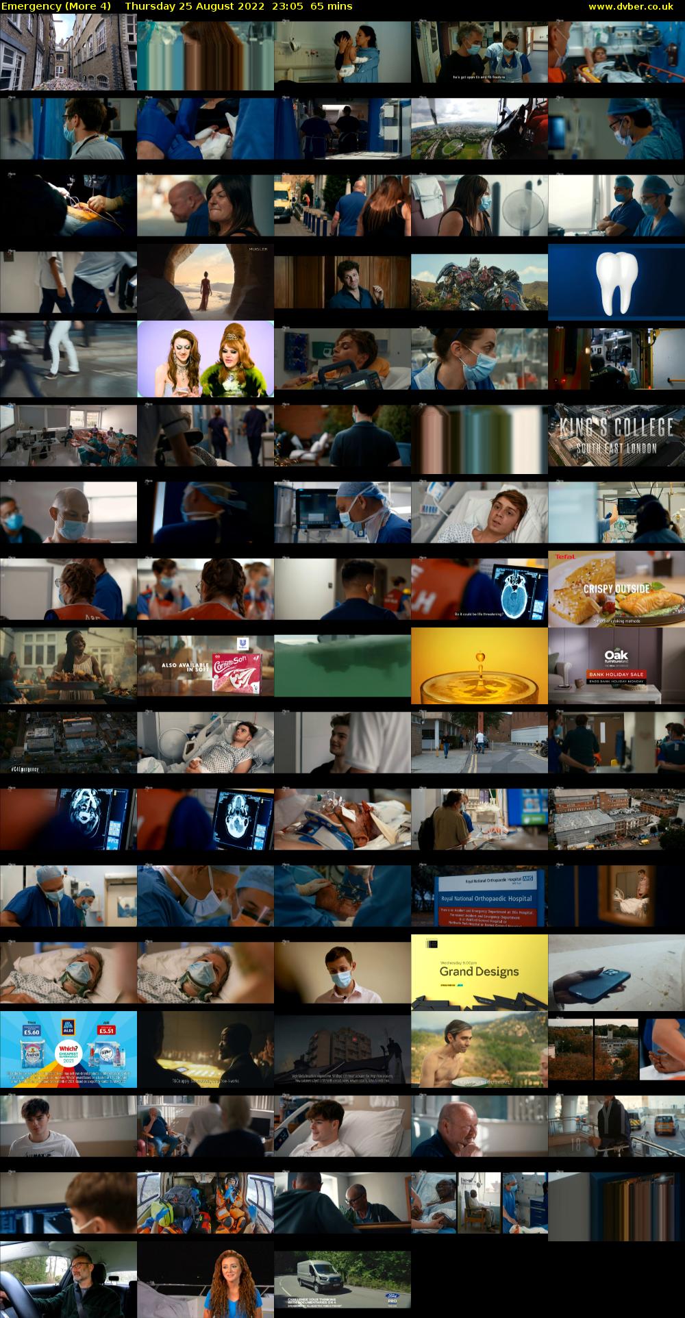 Emergency (More 4) Thursday 25 August 2022 23:05 - 00:10