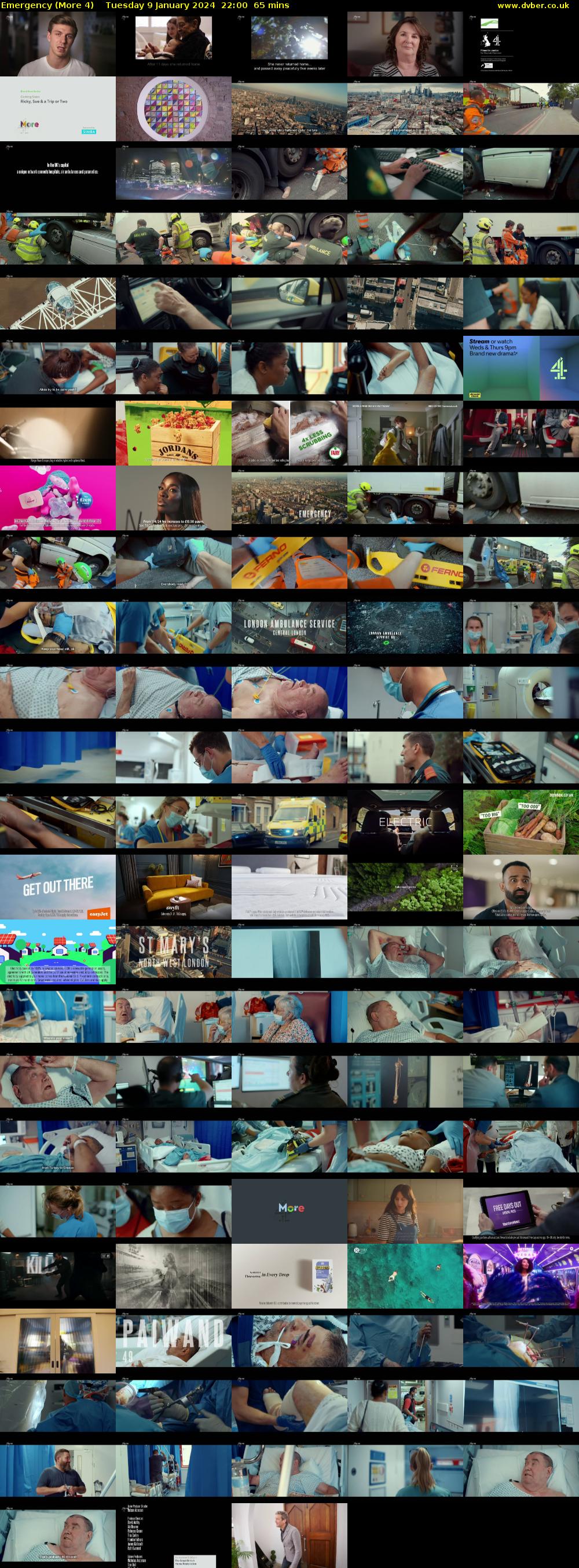 Emergency (More 4) Tuesday 9 January 2024 22:00 - 23:05
