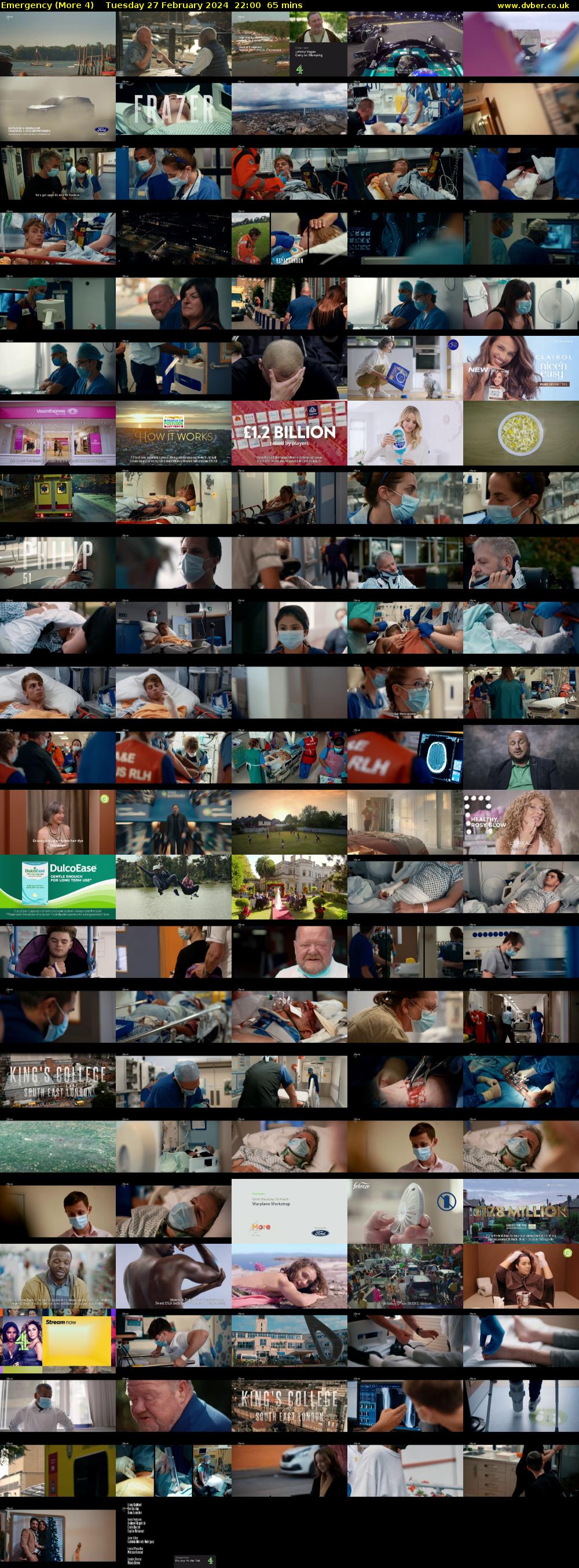 Emergency (More 4) Tuesday 27 February 2024 22:00 - 23:05