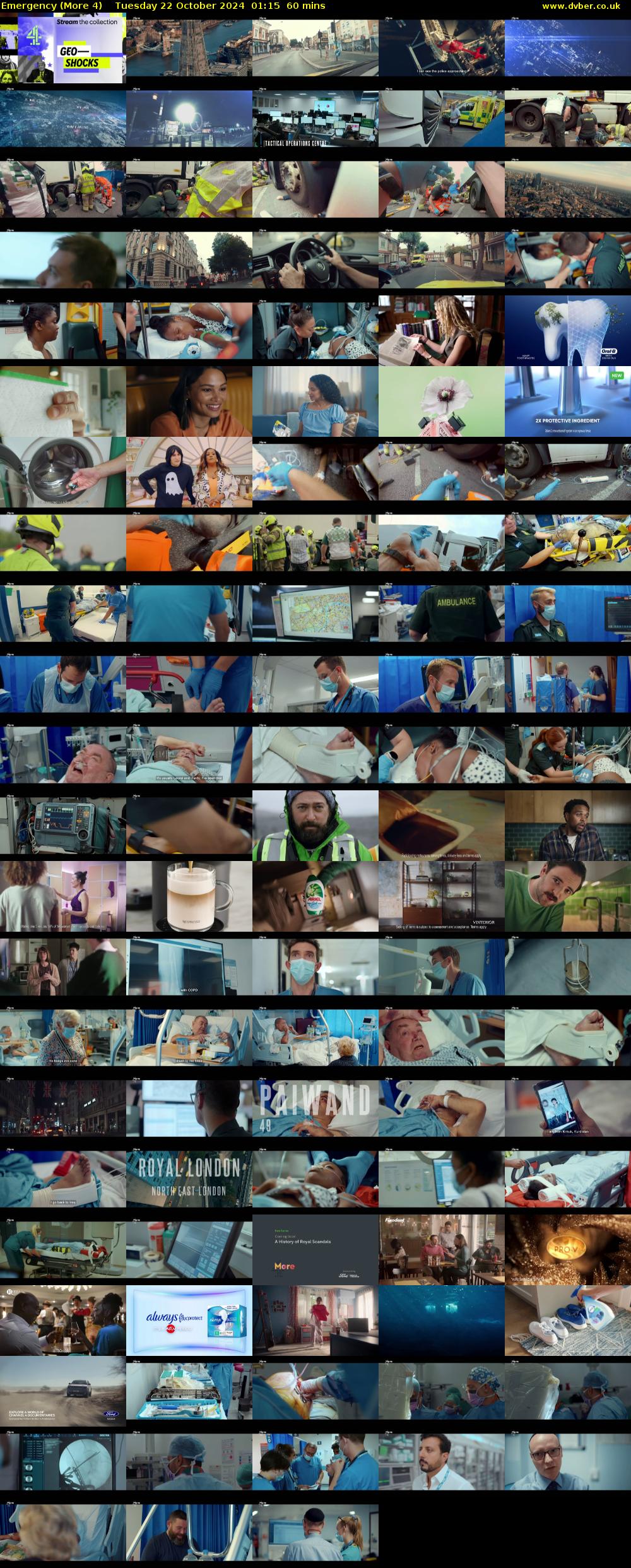 Emergency (More 4) Tuesday 22 October 2024 01:15 - 02:15