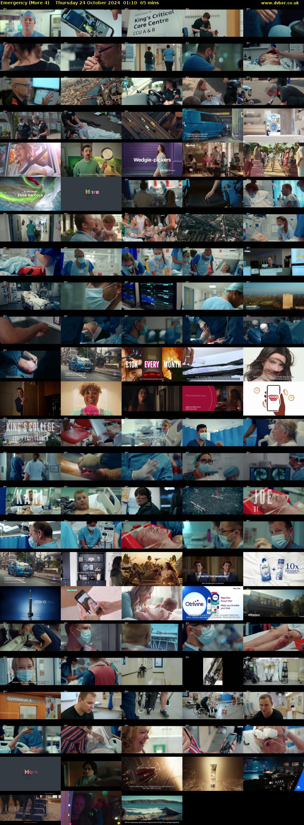 Emergency (More 4) Thursday 24 October 2024 01:10 - 02:15