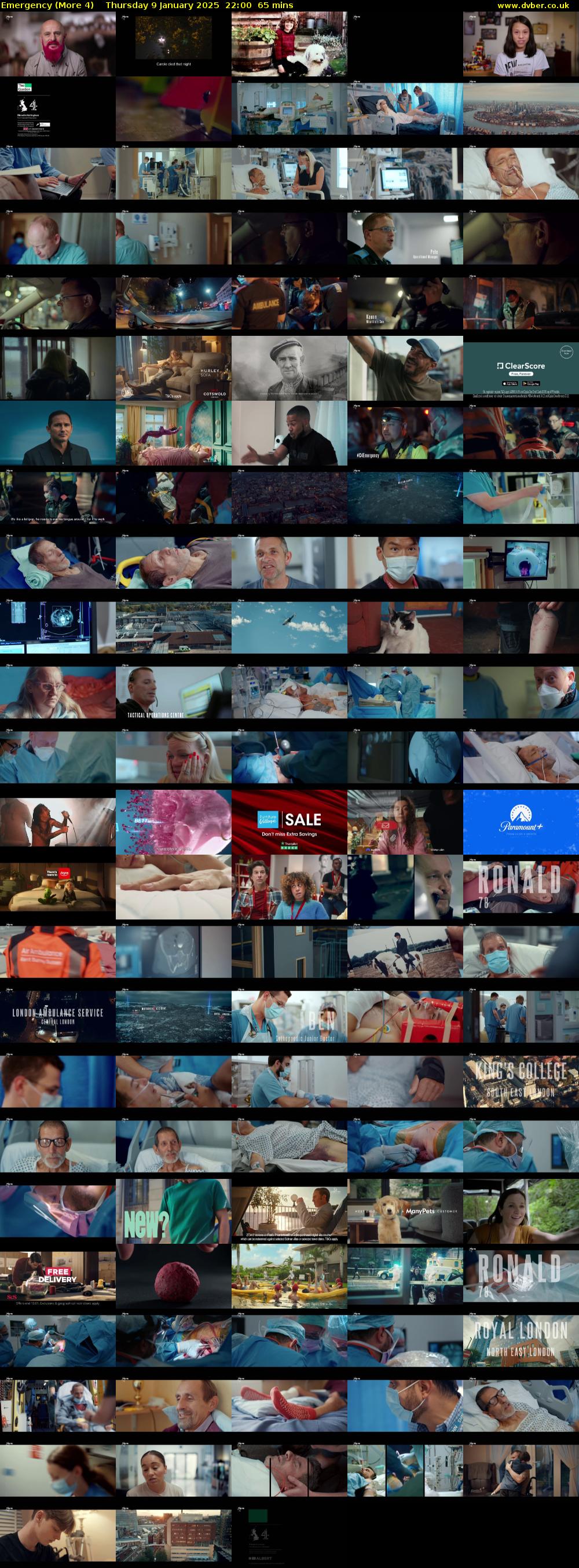 Emergency (More 4) Thursday 9 January 2025 22:00 - 23:05