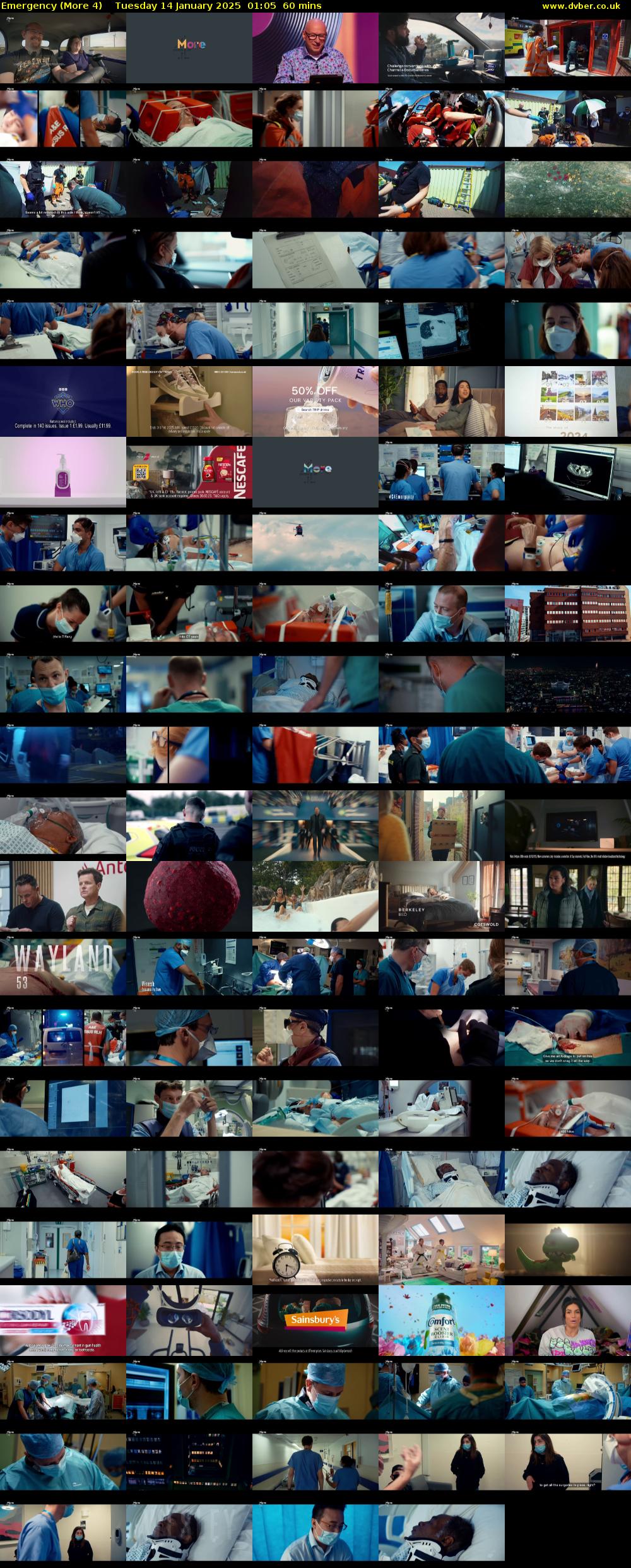 Emergency (More 4) Tuesday 14 January 2025 01:05 - 02:05