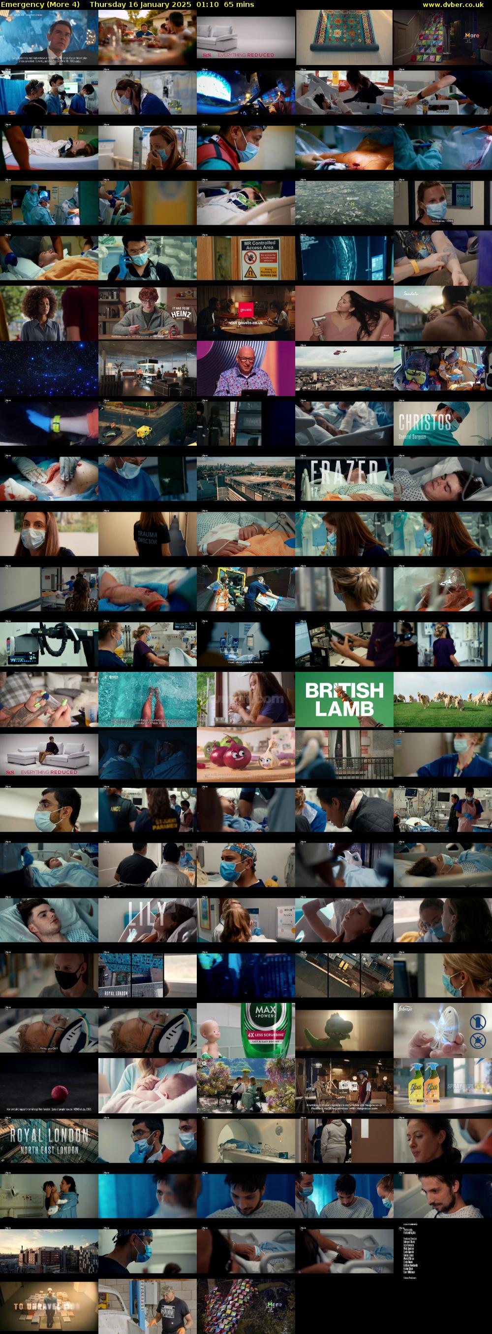 Emergency (More 4) Thursday 16 January 2025 01:10 - 02:15