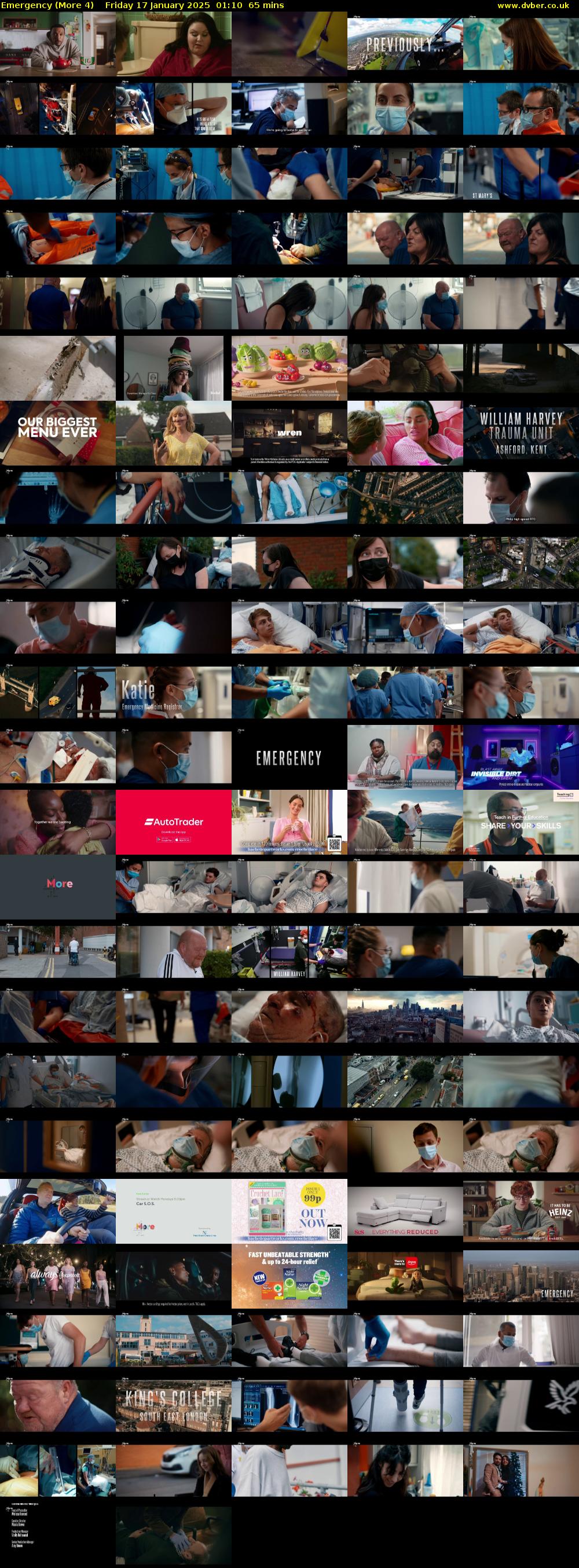 Emergency (More 4) Friday 17 January 2025 01:10 - 02:15