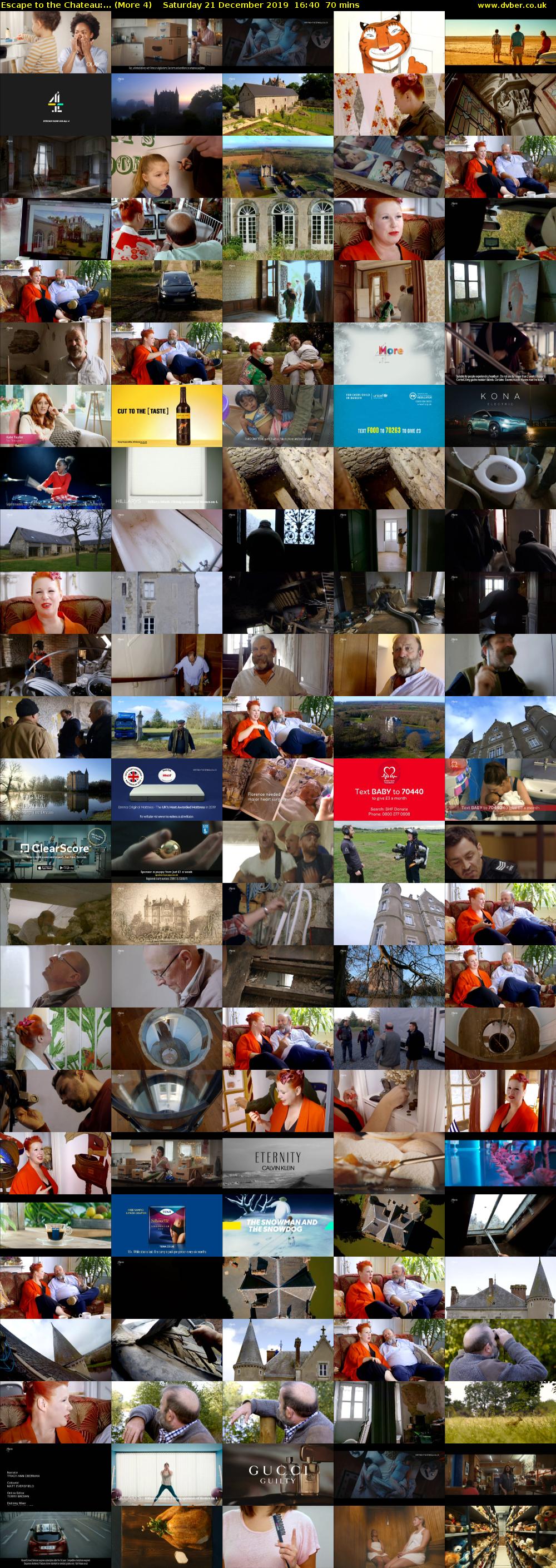 Escape to the Chateau:... (More 4) Saturday 21 December 2019 16:40 - 17:50