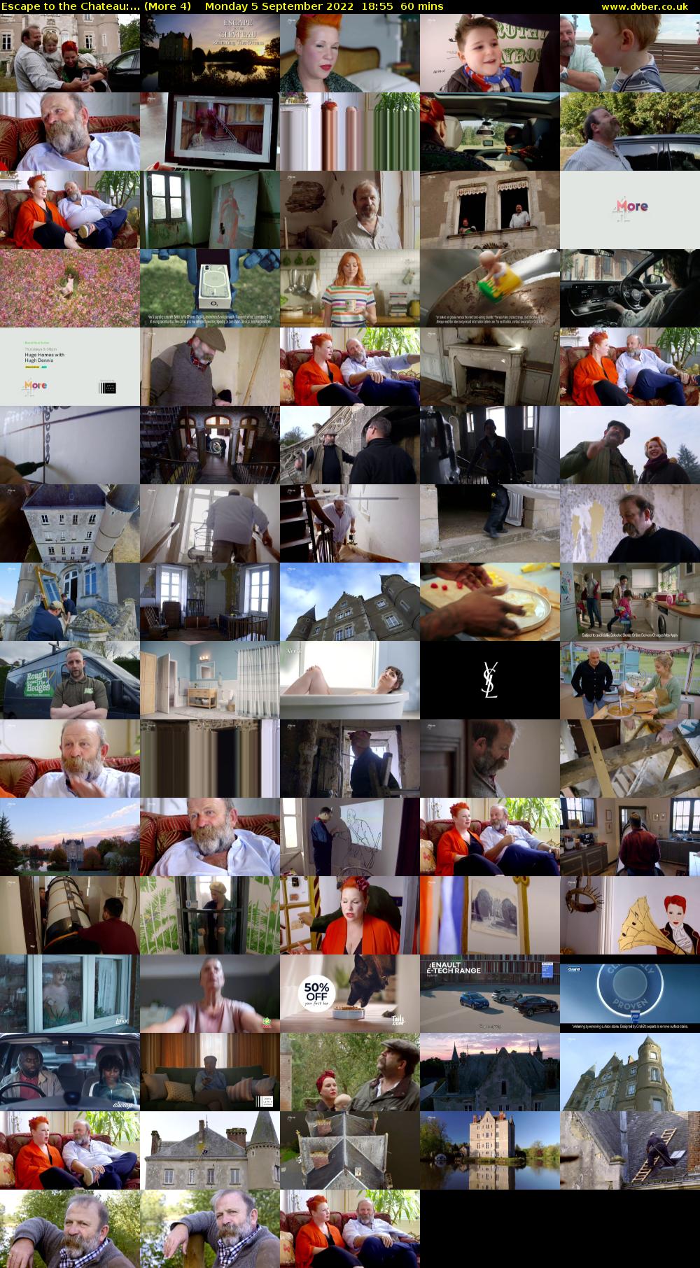 Escape to the Chateau:... (More 4) Monday 5 September 2022 18:55 - 19:55