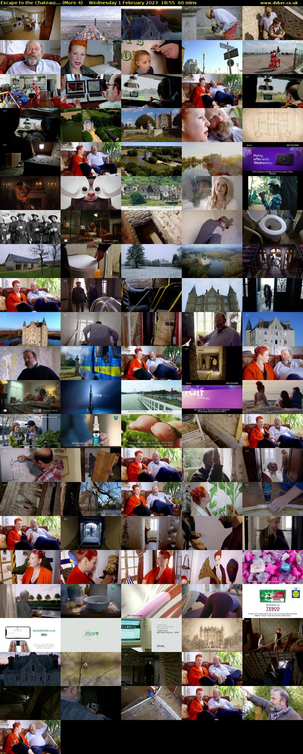 Escape to the Chateau:... (More 4) Wednesday 1 February 2023 18:55 - 19:55