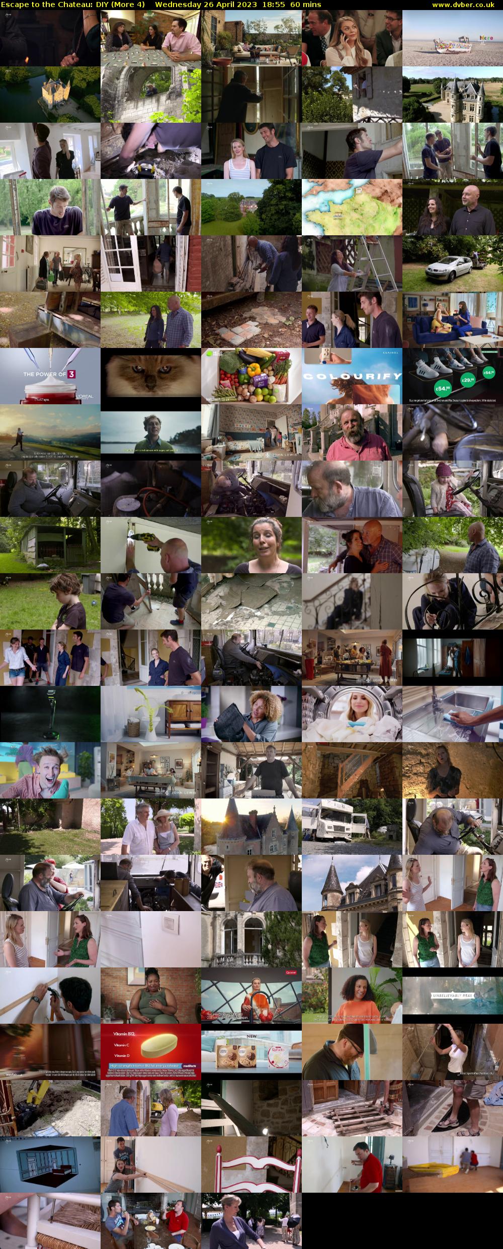 Escape to the Chateau: DIY (More 4) Wednesday 26 April 2023 18:55 - 19:55