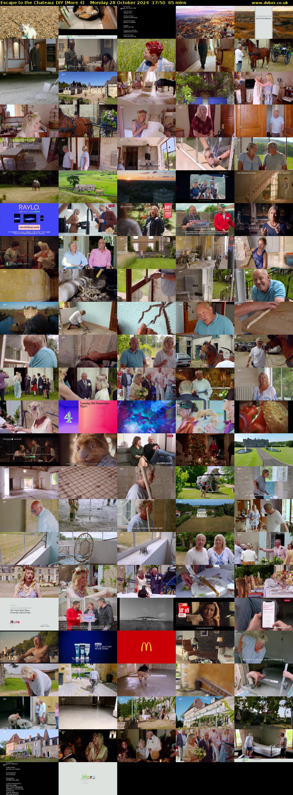 Escape to the Chateau: DIY (More 4) Monday 28 October 2024 17:50 - 18:55