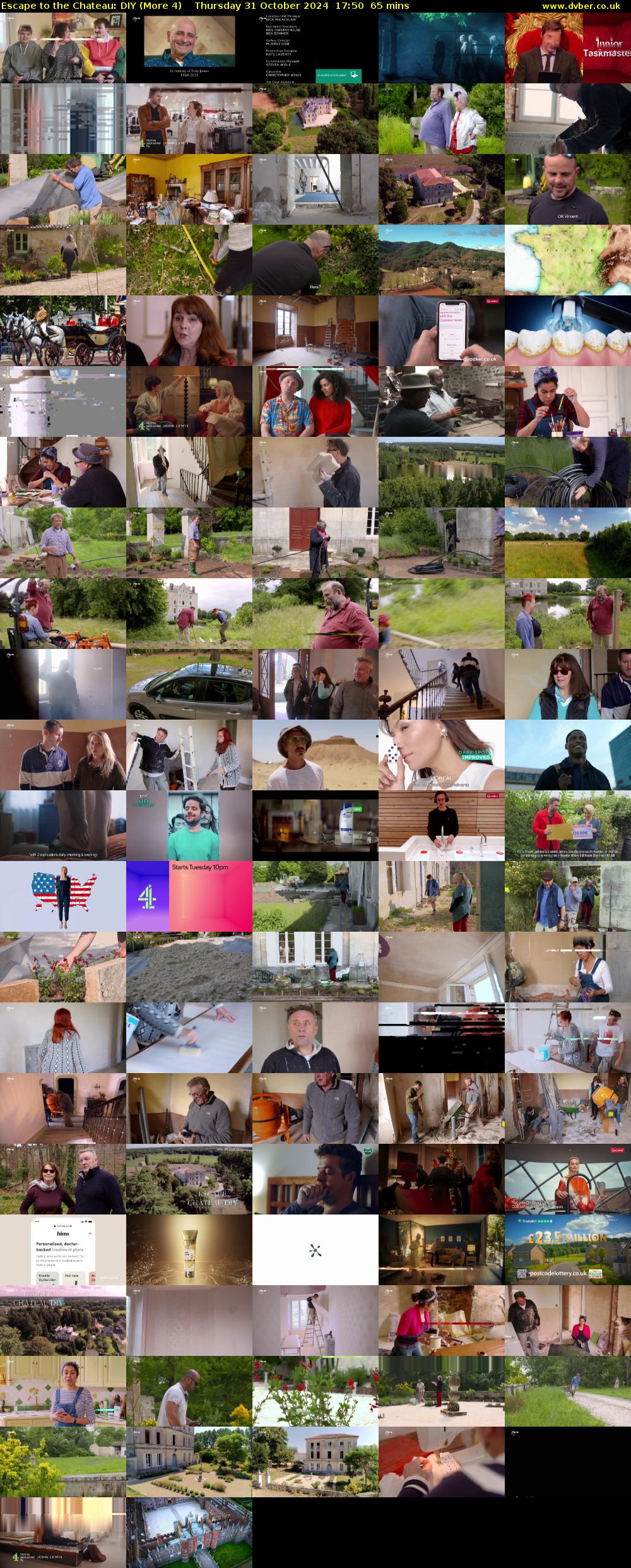 Escape to the Chateau: DIY (More 4) Thursday 31 October 2024 17:50 - 18:55