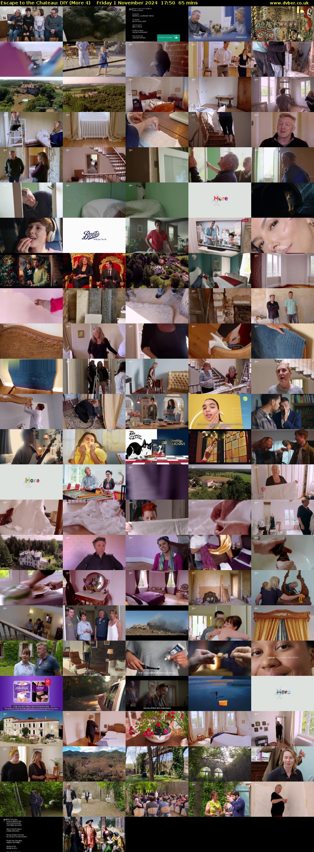 Escape to the Chateau: DIY (More 4) Friday 1 November 2024 17:50 - 18:55