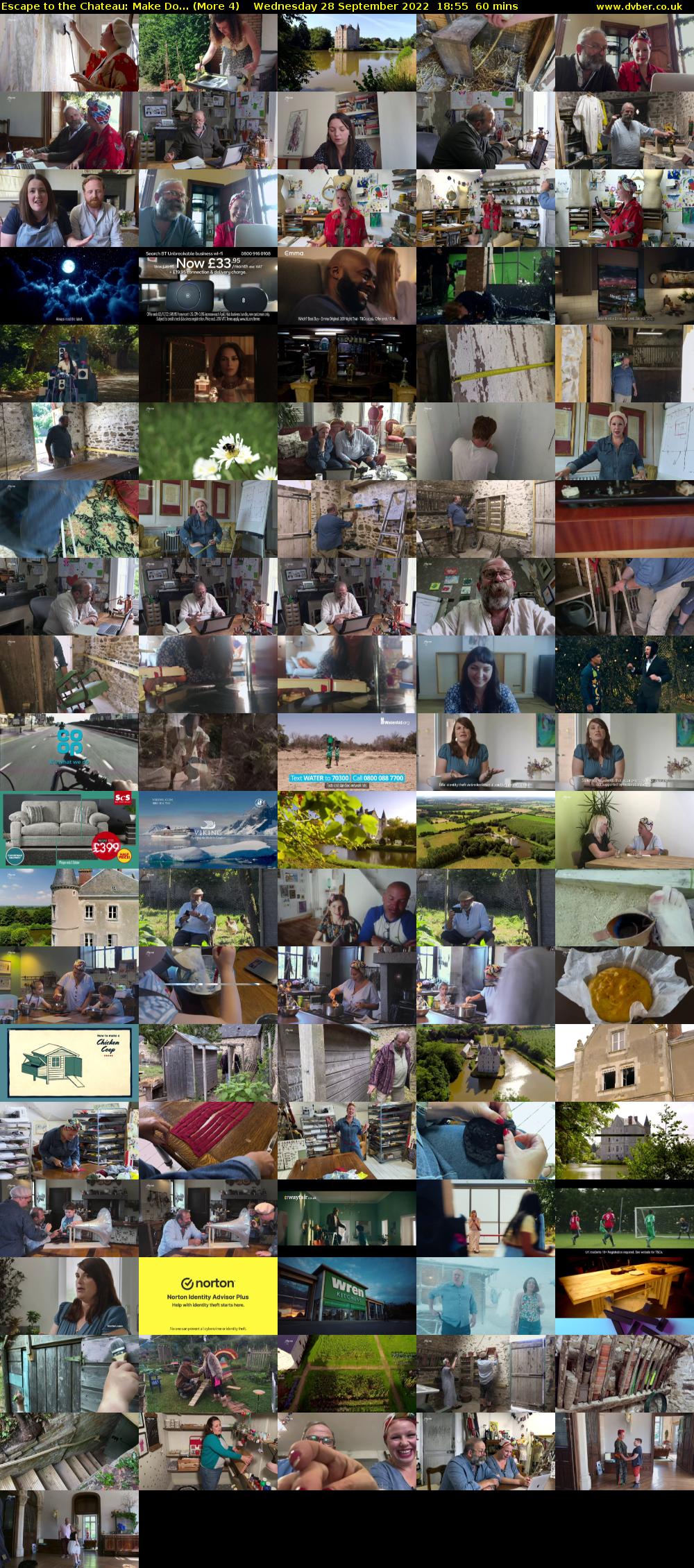 Escape to the Chateau: Make Do... (More 4) Wednesday 28 September 2022 18:55 - 19:55