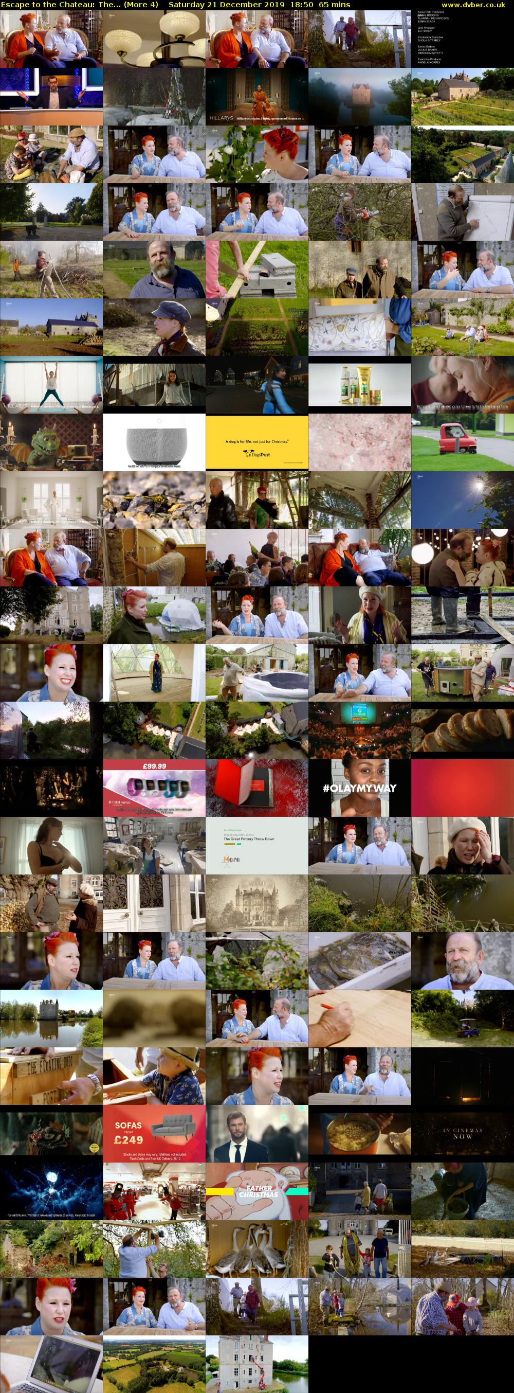 Escape to the Chateau: The... (More 4) Saturday 21 December 2019 18:50 - 19:55