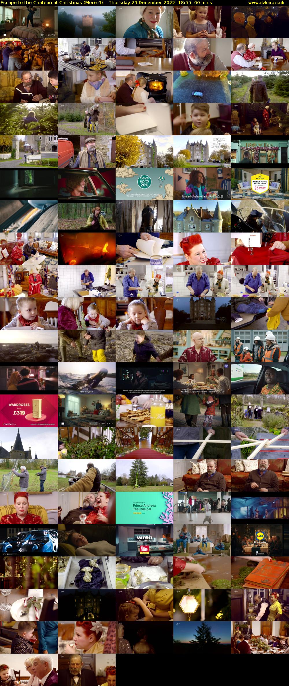 Escape to the Chateau at Christmas (More 4) Thursday 29 December 2022 18:55 - 19:55