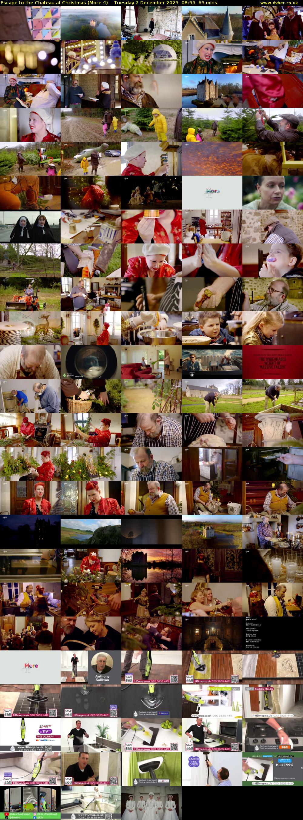 Escape to the Chateau at Christmas (More 4) Tuesday 2 December 2025 08:55 - 10:00