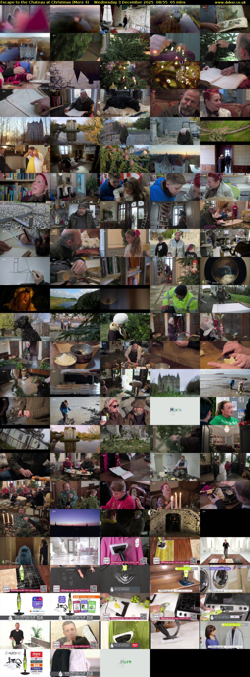 Escape to the Chateau at Christmas (More 4) Wednesday 3 December 2025 08:55 - 10:00