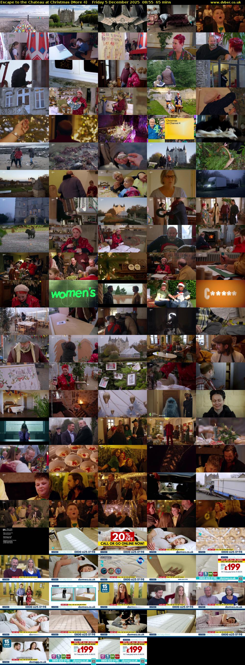 Escape to the Chateau at Christmas (More 4) Friday 5 December 2025 08:55 - 10:00