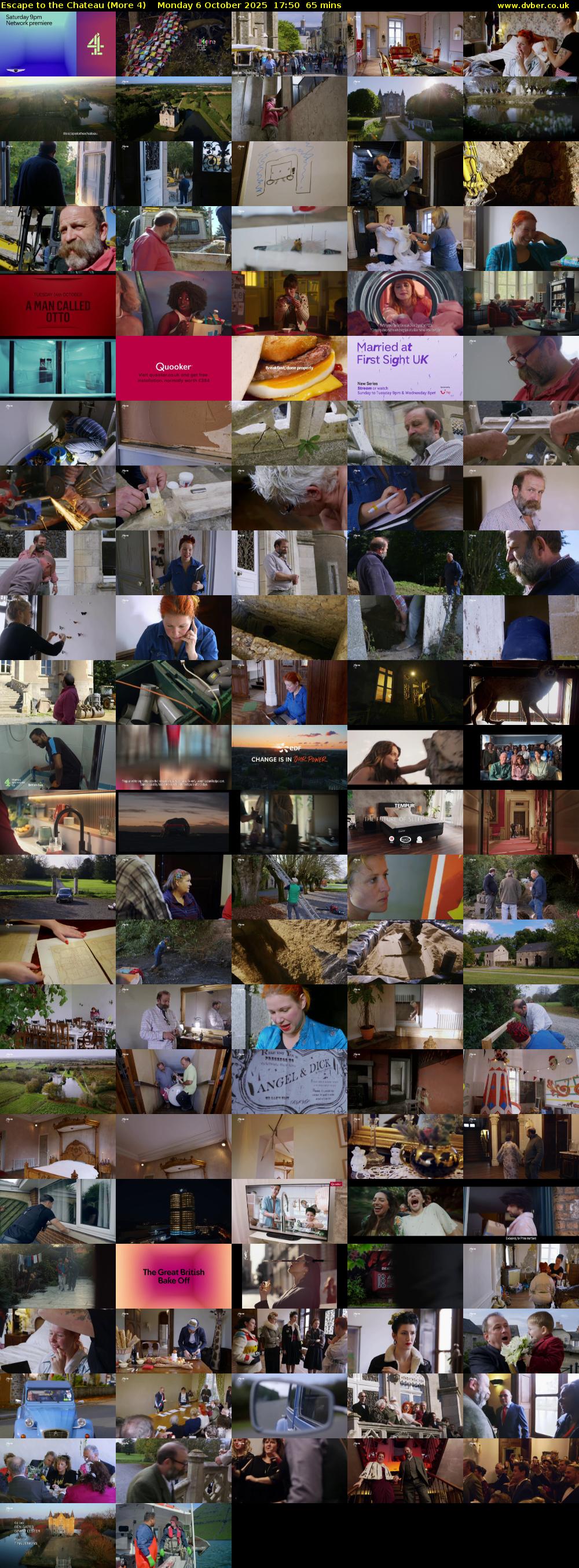Escape to the Chateau (More 4) Monday 6 October 2025 17:50 - 18:55