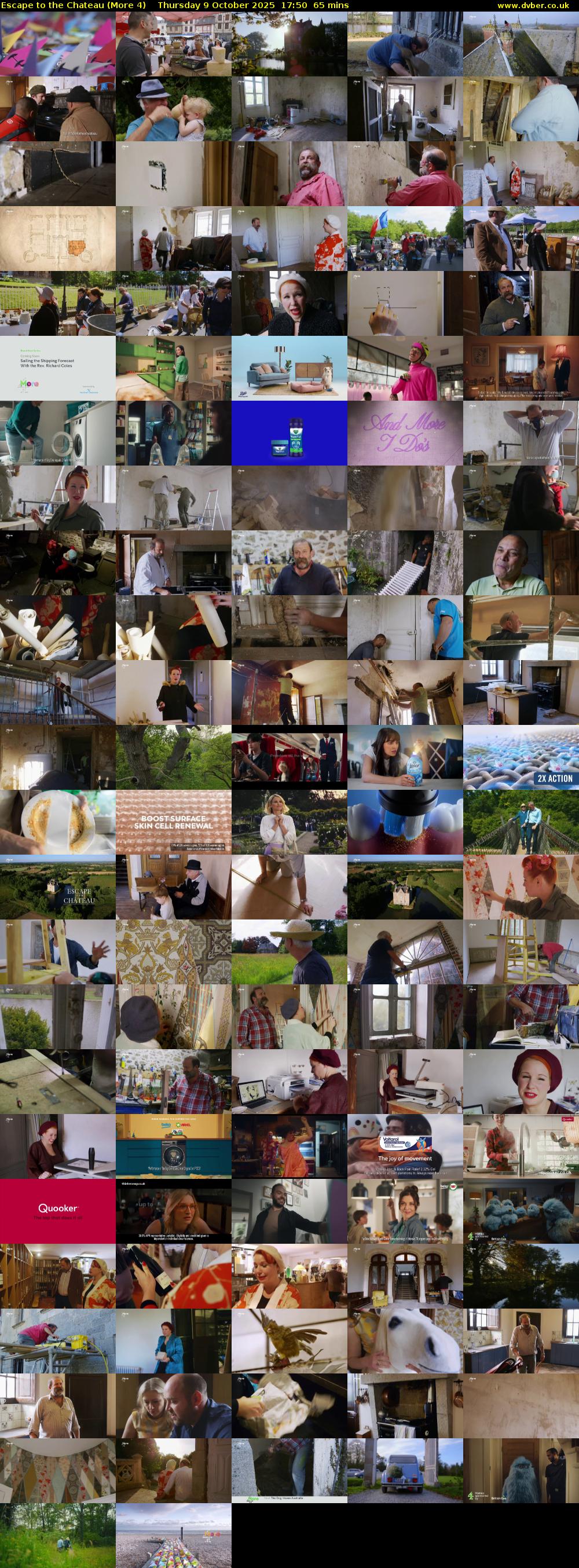 Escape to the Chateau (More 4) Thursday 9 October 2025 17:50 - 18:55