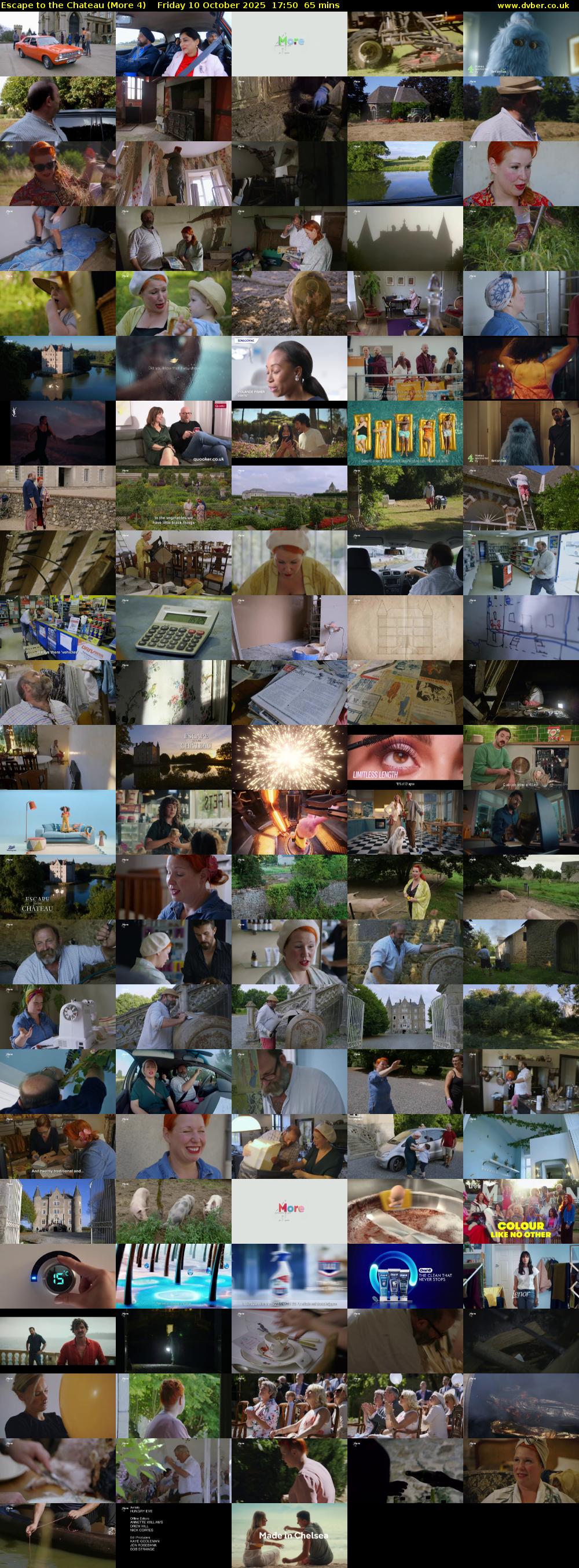 Escape to the Chateau (More 4) Friday 10 October 2025 17:50 - 18:55