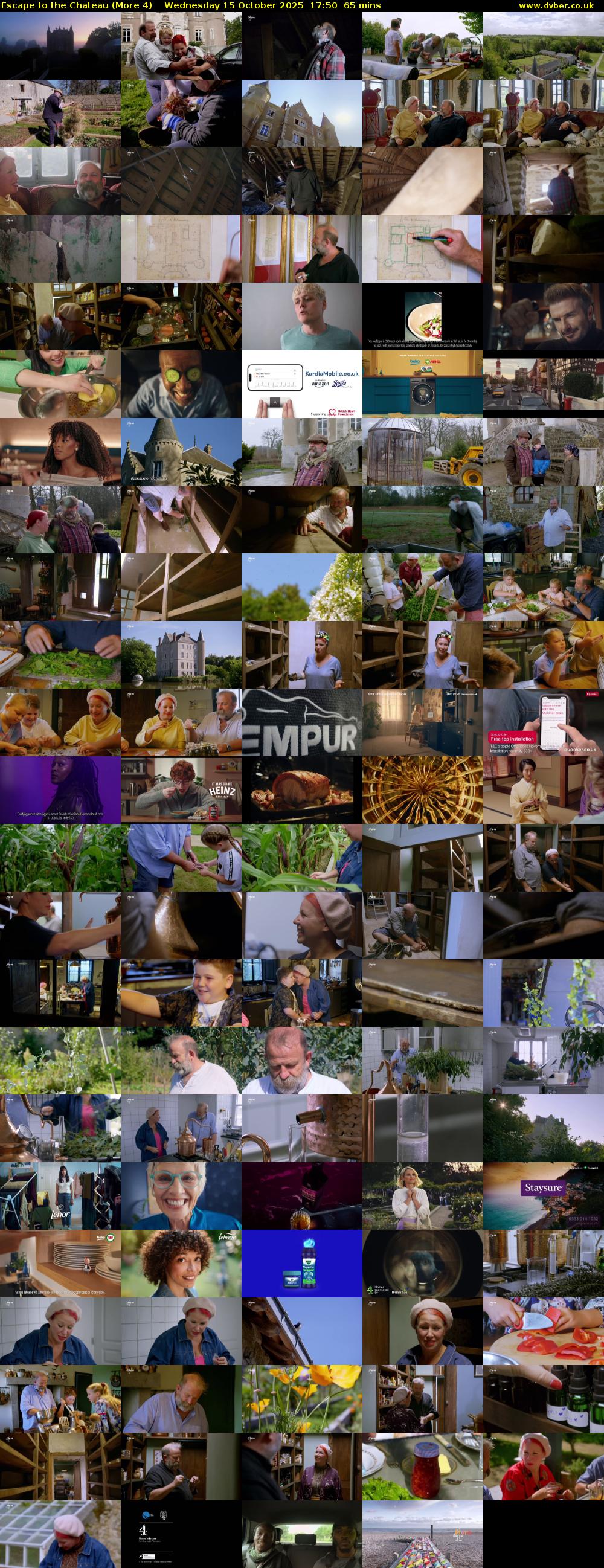 Escape to the Chateau (More 4) Wednesday 15 October 2025 17:50 - 18:55