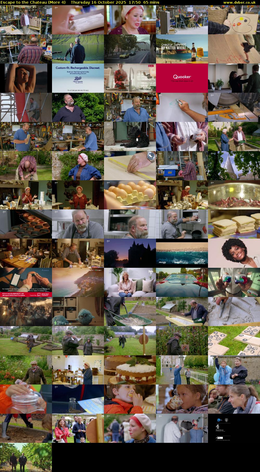 Escape to the Chateau (More 4) Thursday 16 October 2025 17:50 - 18:55