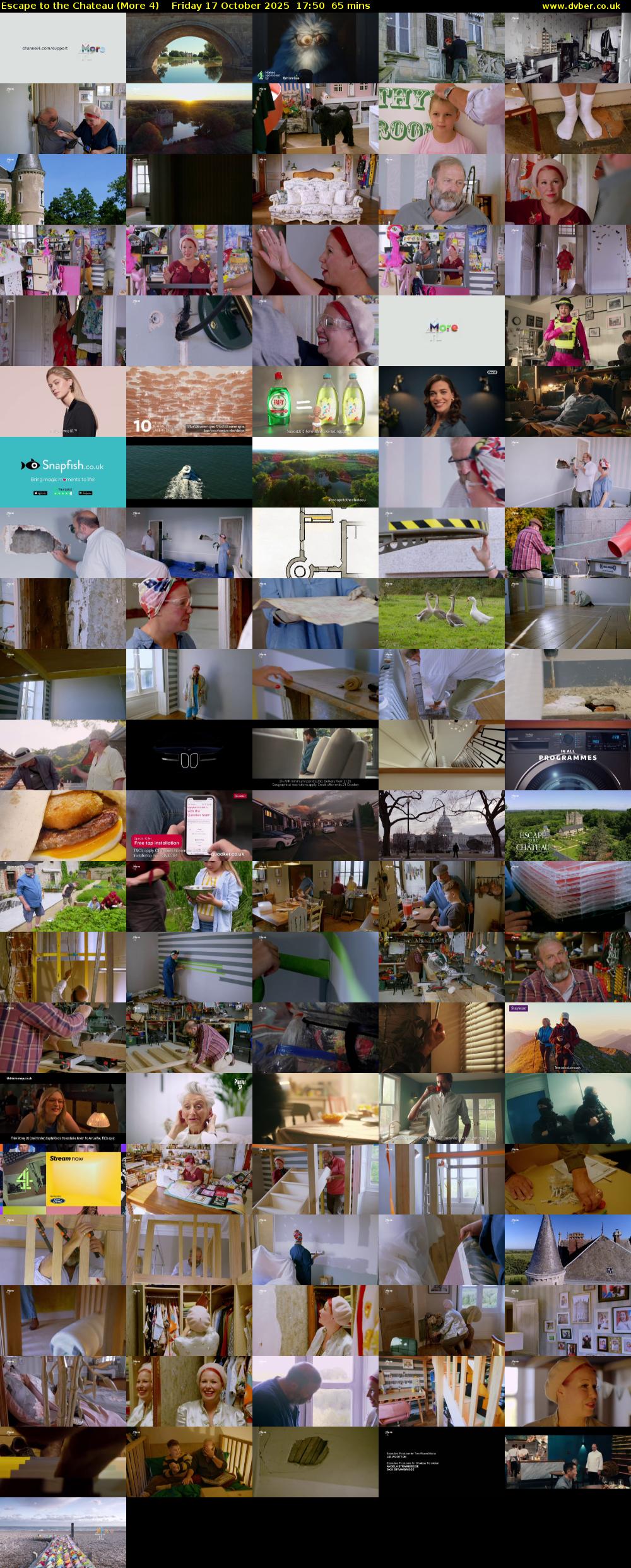 Escape to the Chateau (More 4) Friday 17 October 2025 17:50 - 18:55