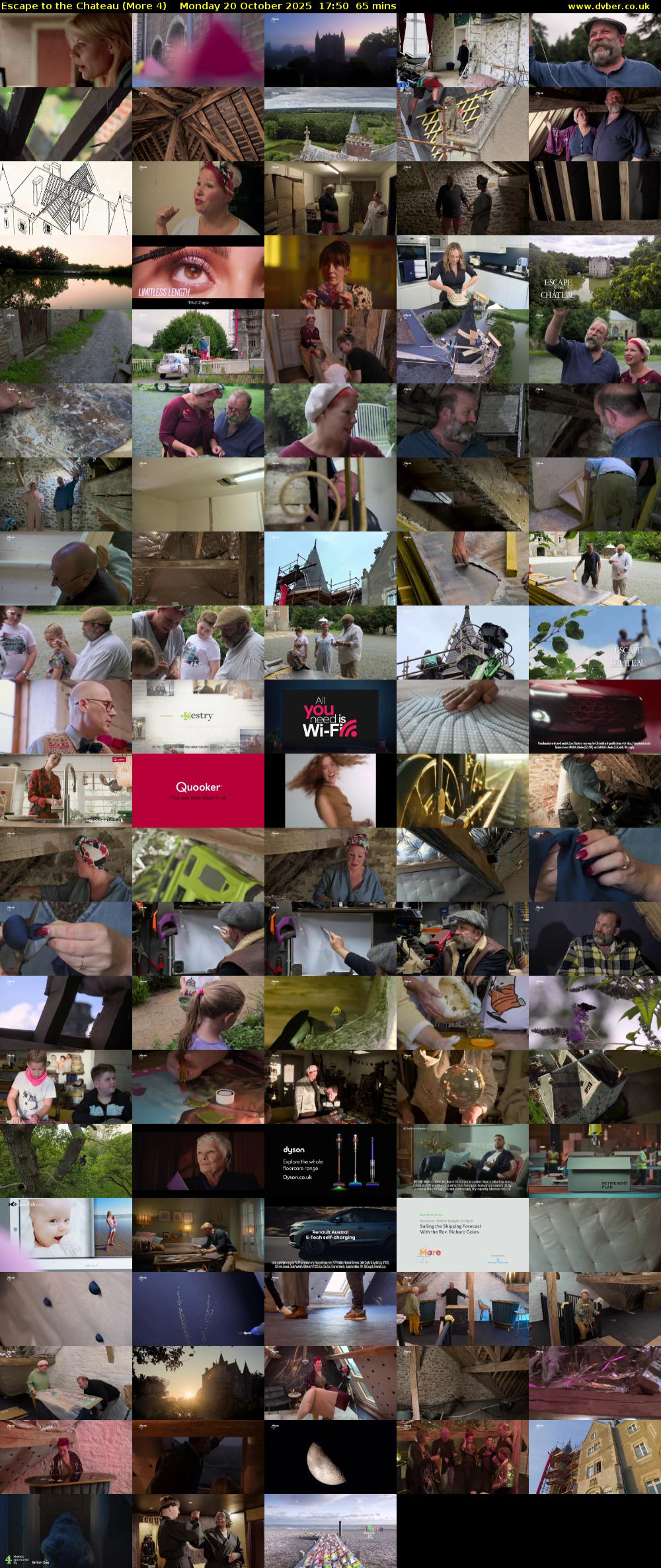 Escape to the Chateau (More 4) Monday 20 October 2025 17:50 - 18:55