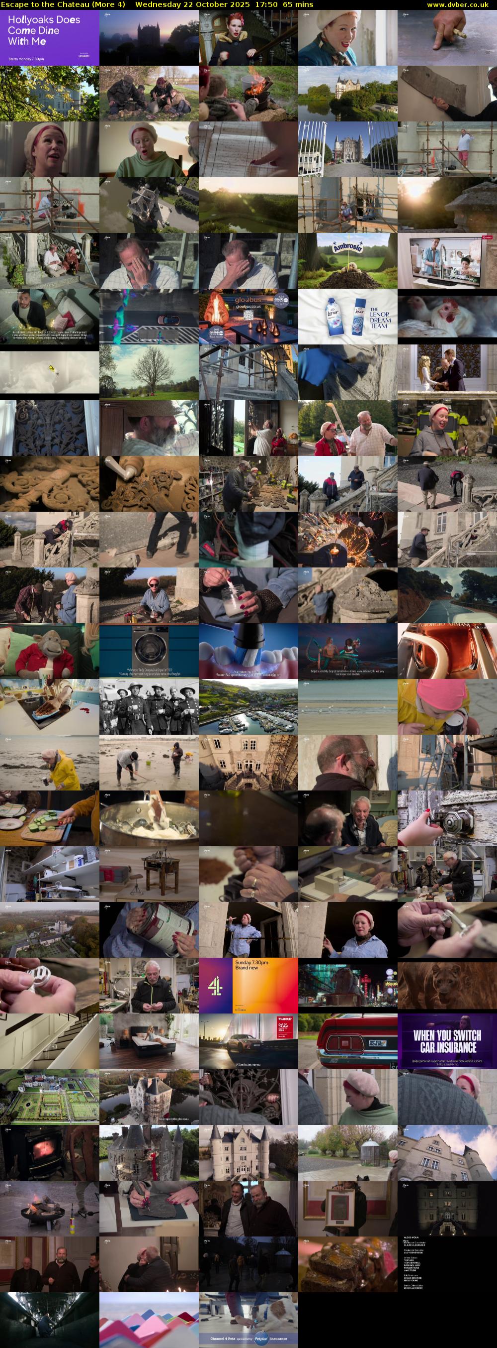 Escape to the Chateau (More 4) Wednesday 22 October 2025 17:50 - 18:55