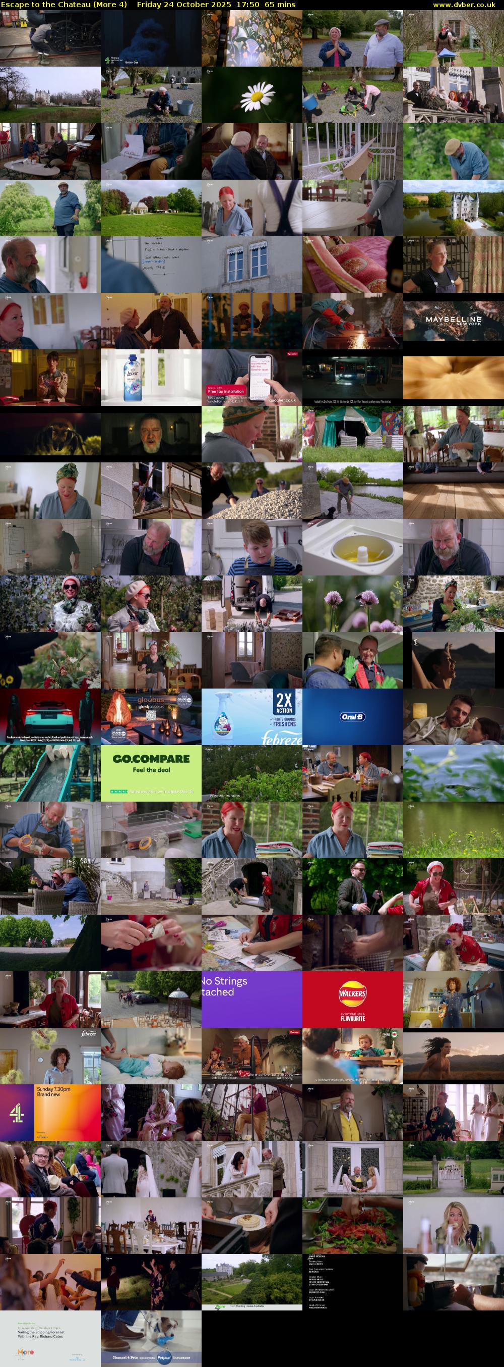 Escape to the Chateau (More 4) Friday 24 October 2025 17:50 - 18:55