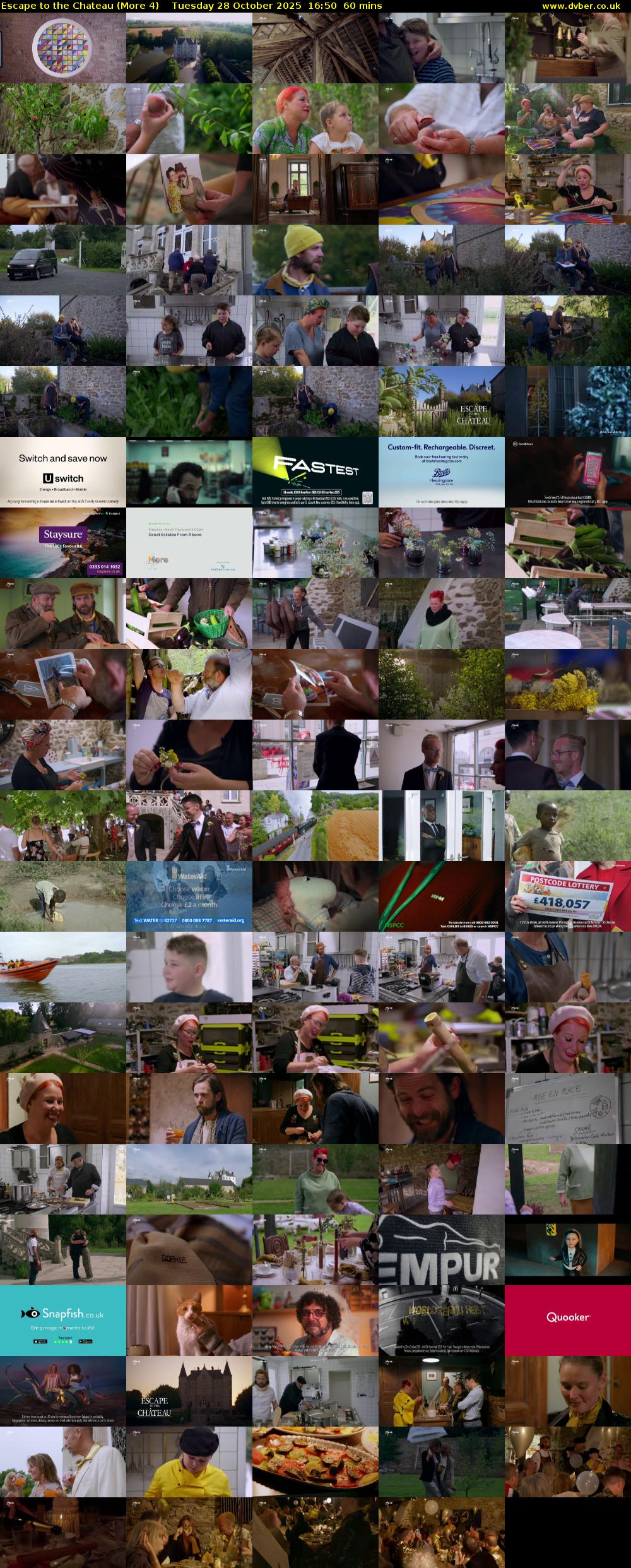 Escape to the Chateau (More 4) Tuesday 28 October 2025 16:50 - 17:50